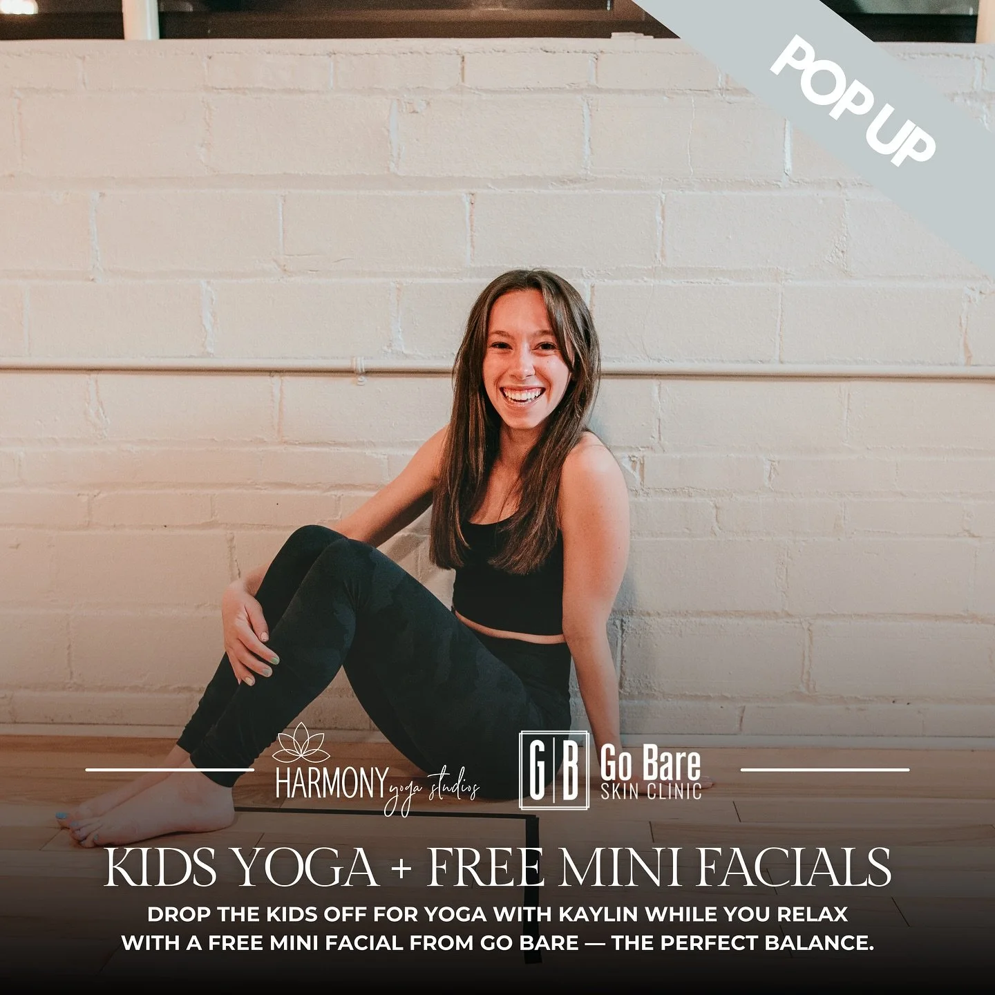Kids Yoga + Free Mini Facials @gobareskinclinic 
Saturday, August 30 | 4:15 PM
This one-hour pop-up is the best of both worlds: your kids get mindful movement and fun, while you enjoy a little pampering.

⚠️ Please Note:
&nbsp;&nbsp;&nbsp;&nbsp;&bull
