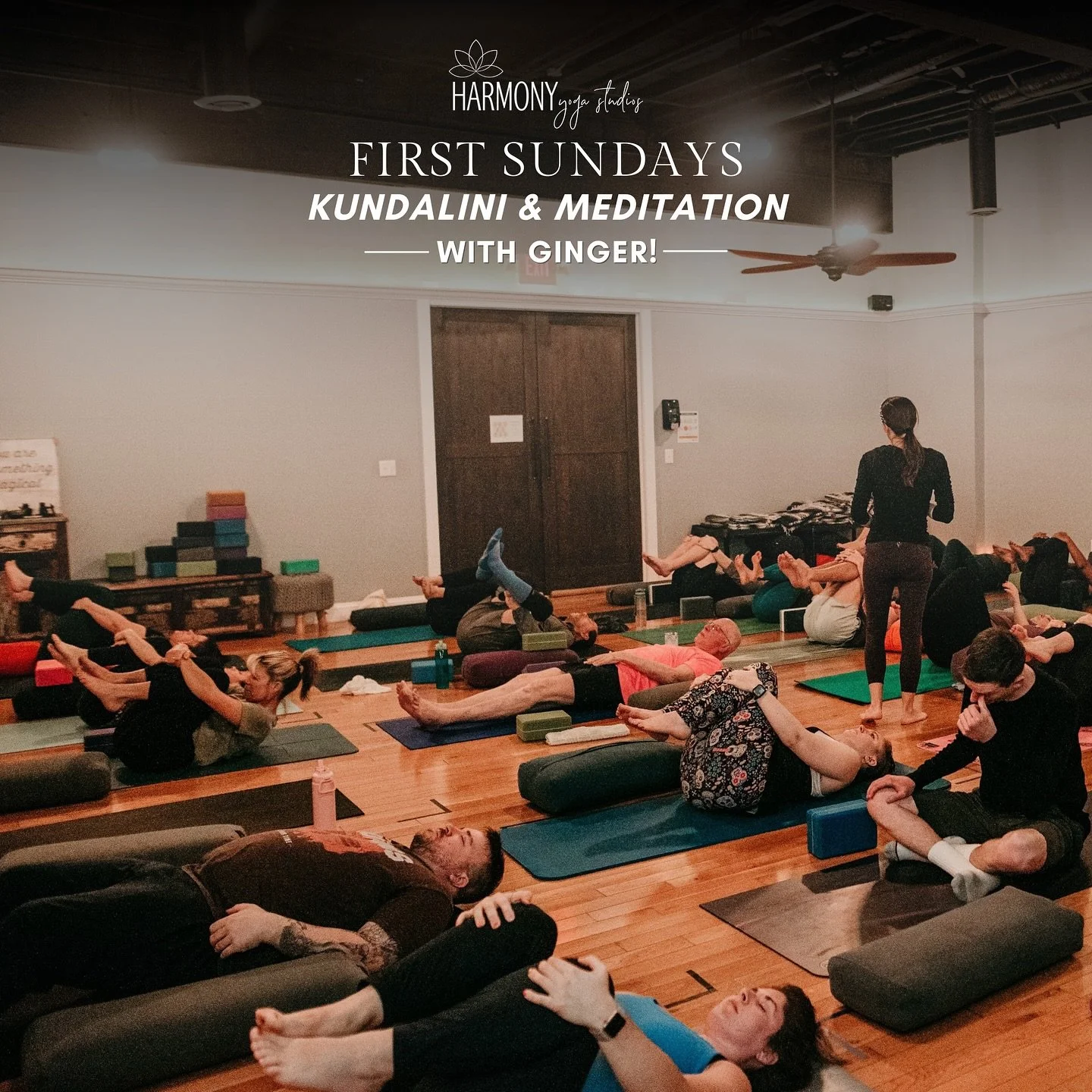 ✨ First Sundays are for Kundalini ✨
Join Ginger Marie Corwin for a powerful monthly practice of Kundalini Yoga &amp; Meditation. 

Reserve your spot and step into balance, strength, and higher consciousness with us. 🧘&zwj;♀️

#HarmonyStudios #Kundal