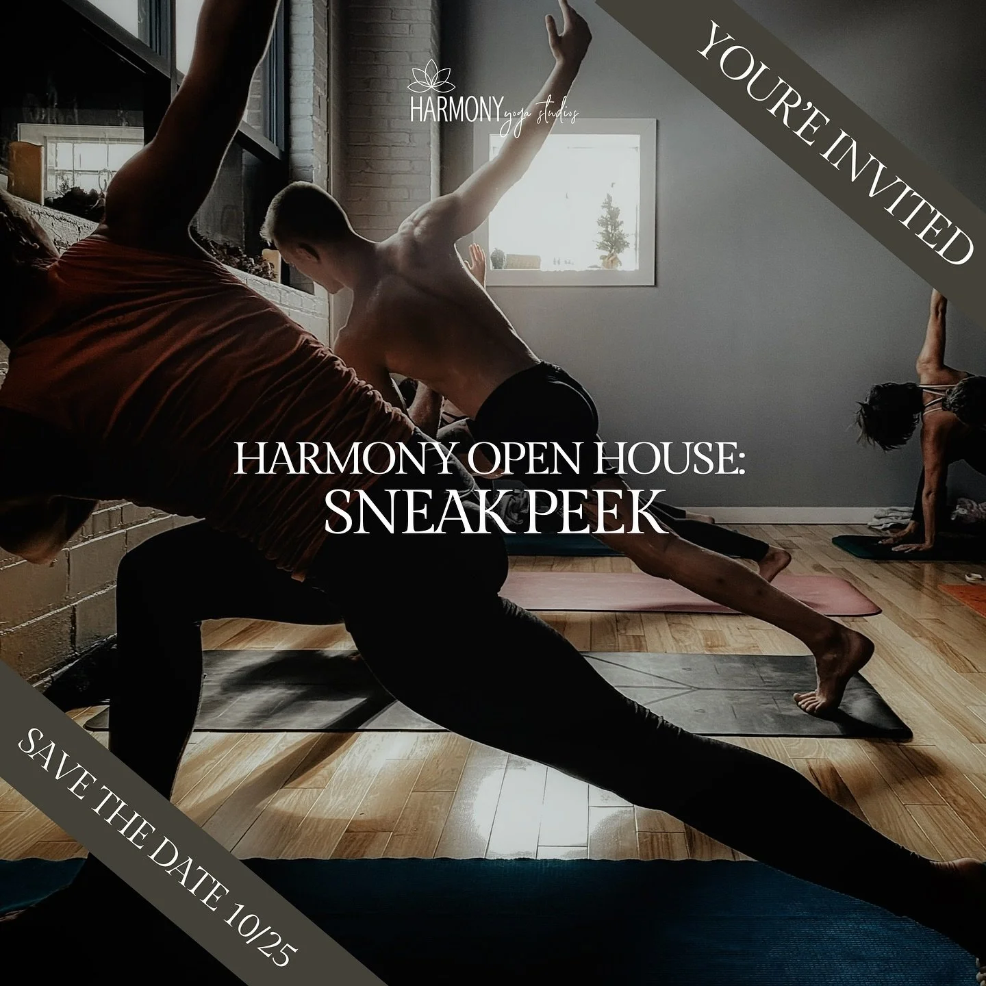 FREE CLASSES ALL DAY LONG🎉
Sneak peek 👀✨
Our Harmony Open House is almost here &mdash; and we&rsquo;re offering FREE classes all day long! Bring a friend, explore the studio, shop exclusive sales, and feel the vibe of our amazing community 🤍