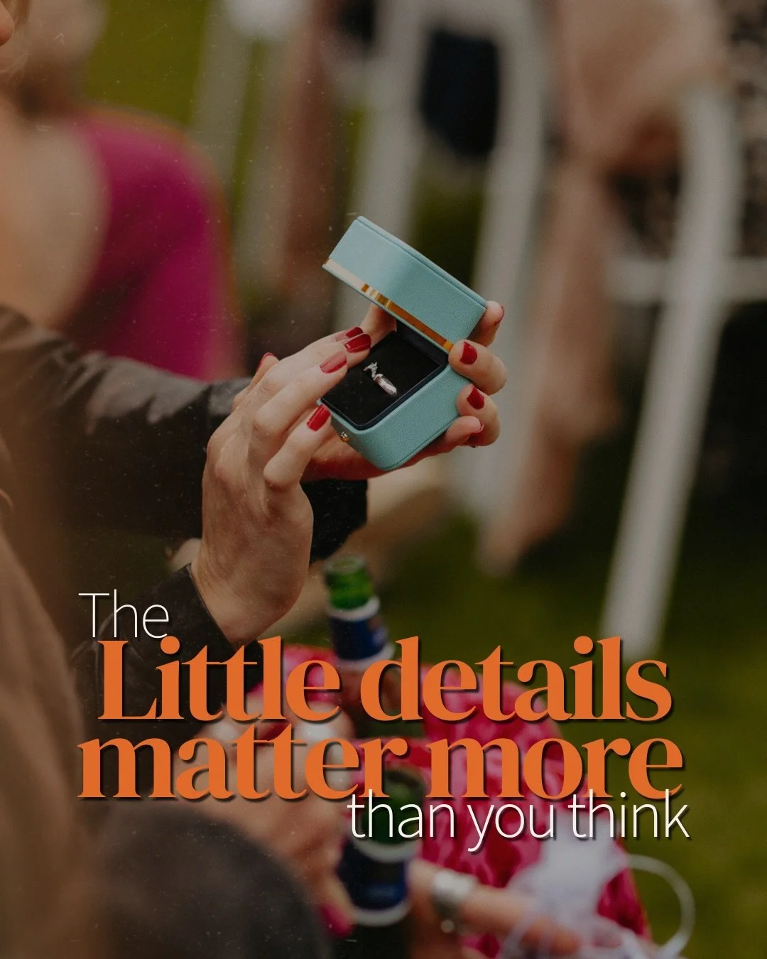 &ldquo;𝗧𝗵𝗲 𝗹𝗶𝘁𝘁𝗹𝗲 𝗱𝗲𝘁𝗮𝗶𝗹𝘀 𝗺𝗮𝘁𝘁𝗲𝗿 𝗺𝗼𝗿𝗲 𝘁𝗵𝗮𝗻 𝘆𝗼𝘂 𝘁𝗵𝗶𝗻𝗸&rdquo;

Not just how they look,
but what they mean.

The way your dress hangs before you put it on.
A note you read quietly to yourself.
Hands adjusting a tie,