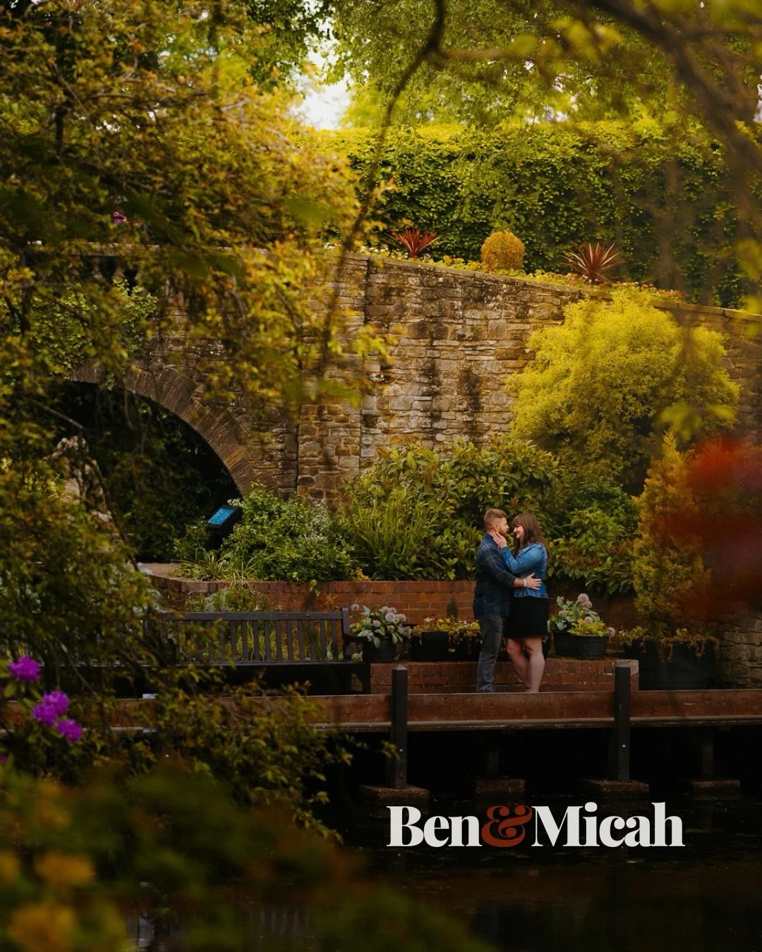 Spring was absolutely blooming in Shrewsbury for Ben &amp; Micah Pre-Wedding shoot yesterday 🌺 ❤️ 

We strolled all Shrewsbury and the Quarry, and these two had me smiling (and, yes, carrying Micah&rsquo;s bag)! They&rsquo;ve got the kind of effortl