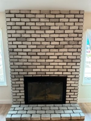Before and After Stone Fireplace Renovation in Rock Port Construction