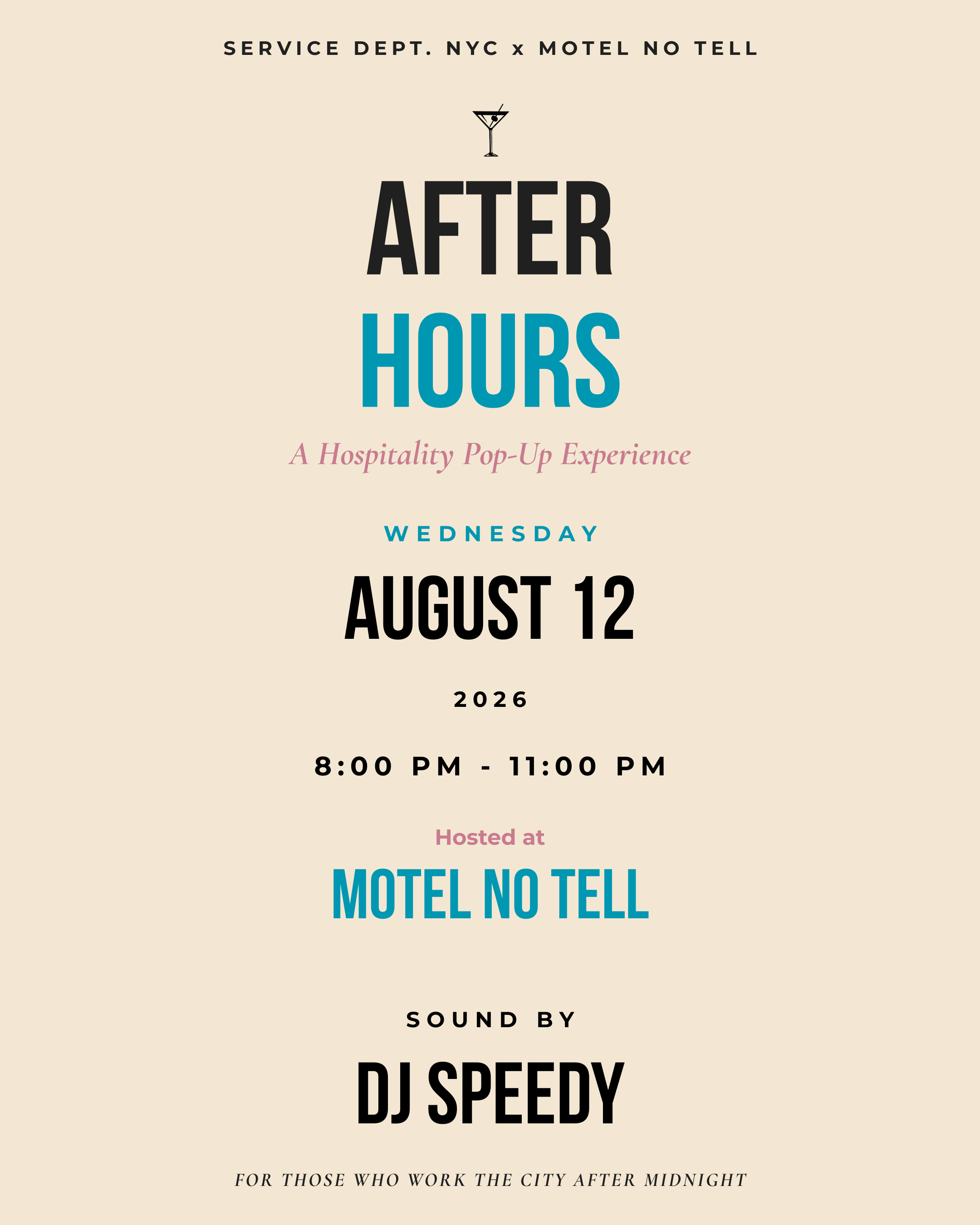 SERVICE DEPT X MOTEL NO TELL 