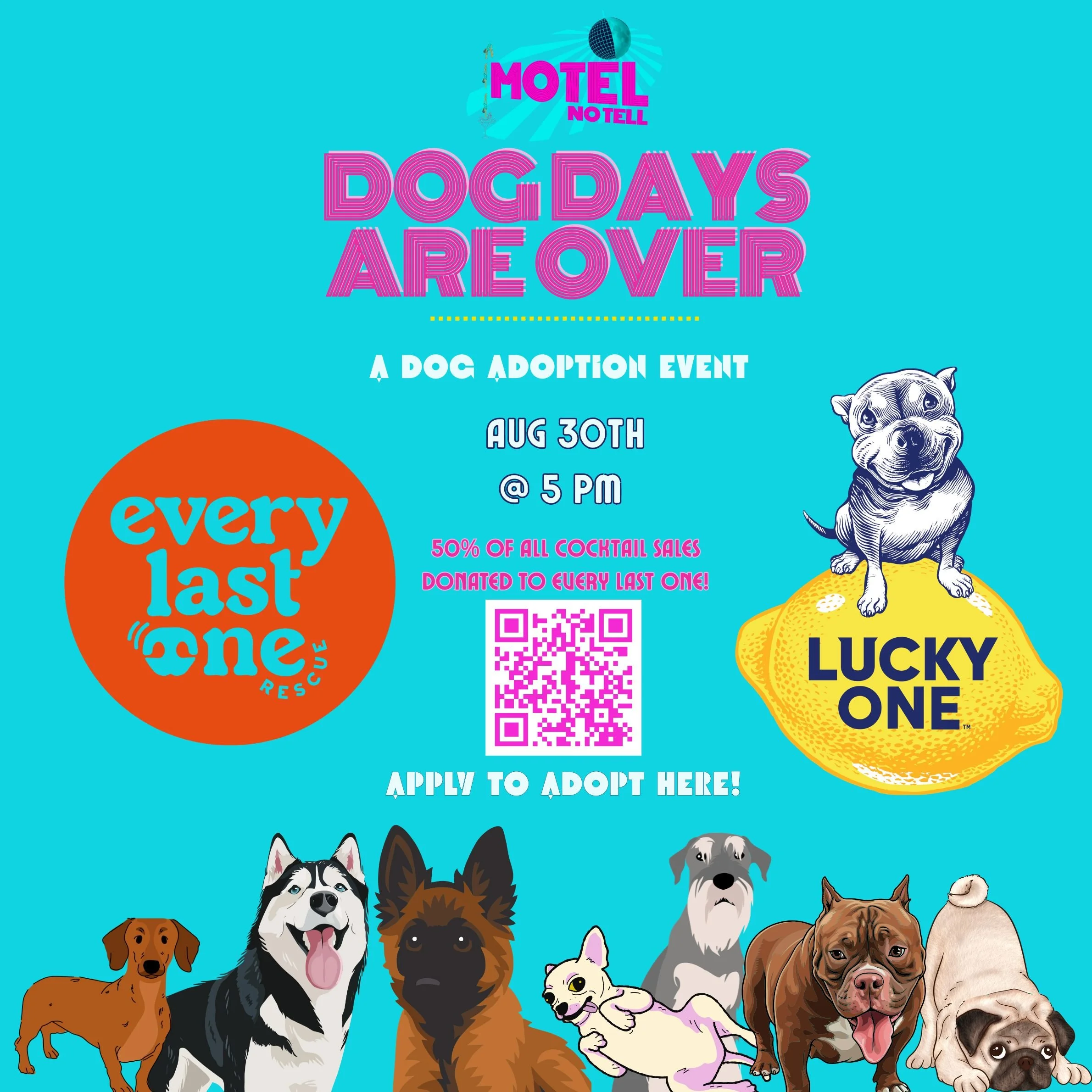dog adoption event at motel no tell