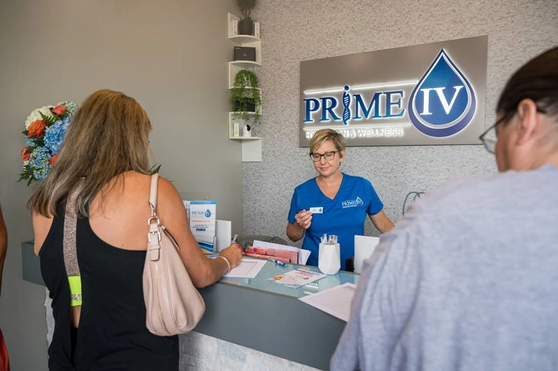 Guests arriving at a grand opening