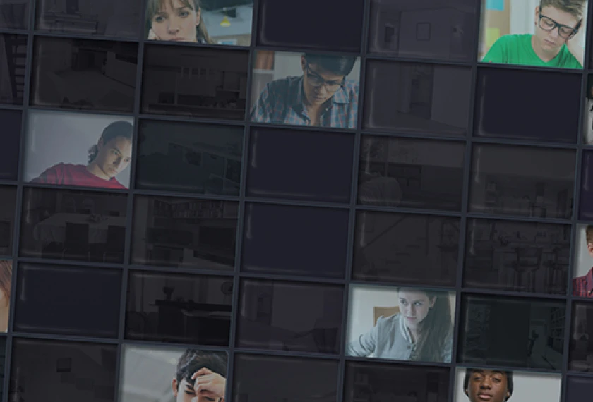 Image of a virtual internet meeting for the article: A Virtual Mess: Inside Colorado’s Largest Online Charter School