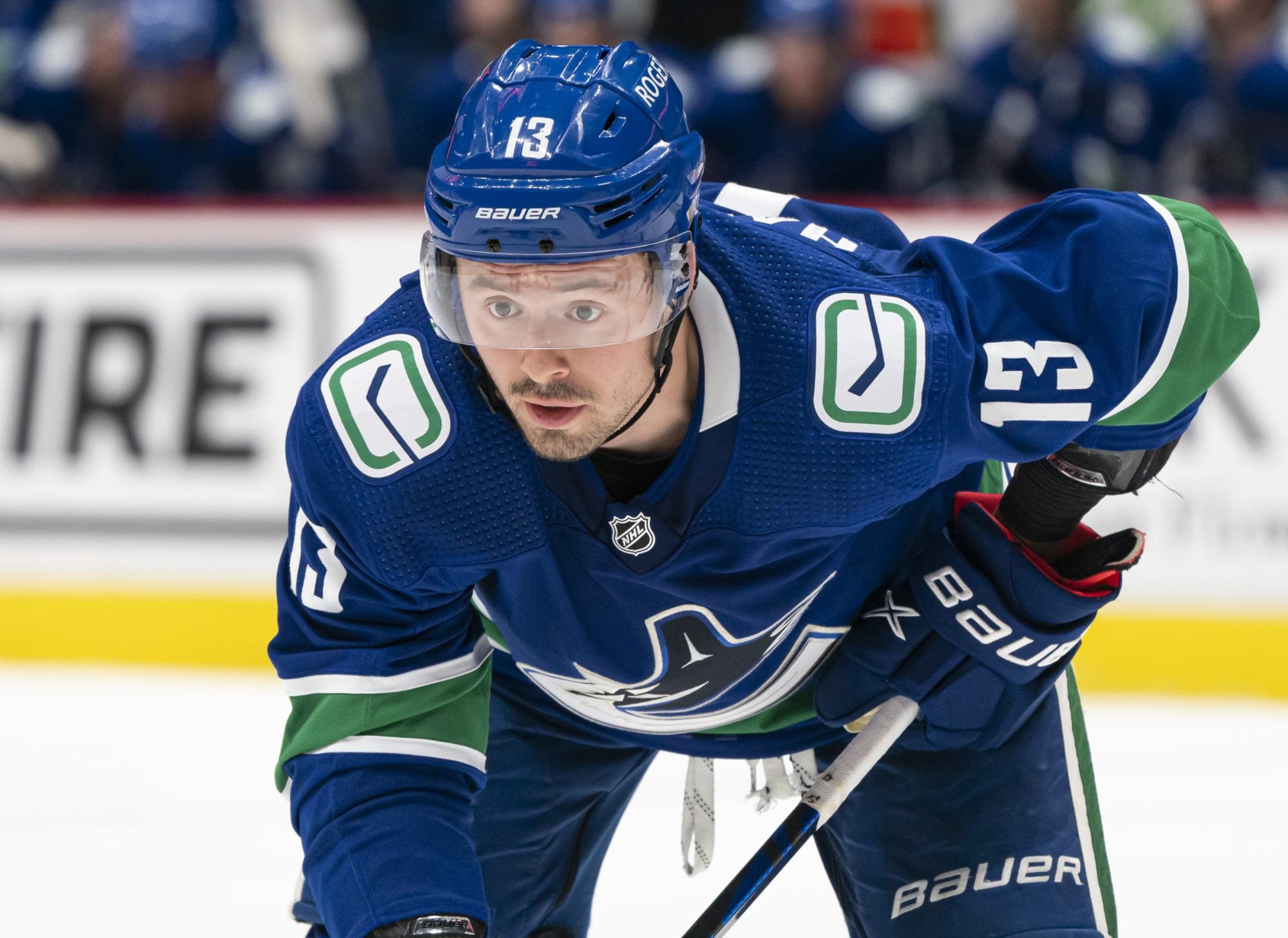 Jayce Hawryluk with Vancouver Canucks
