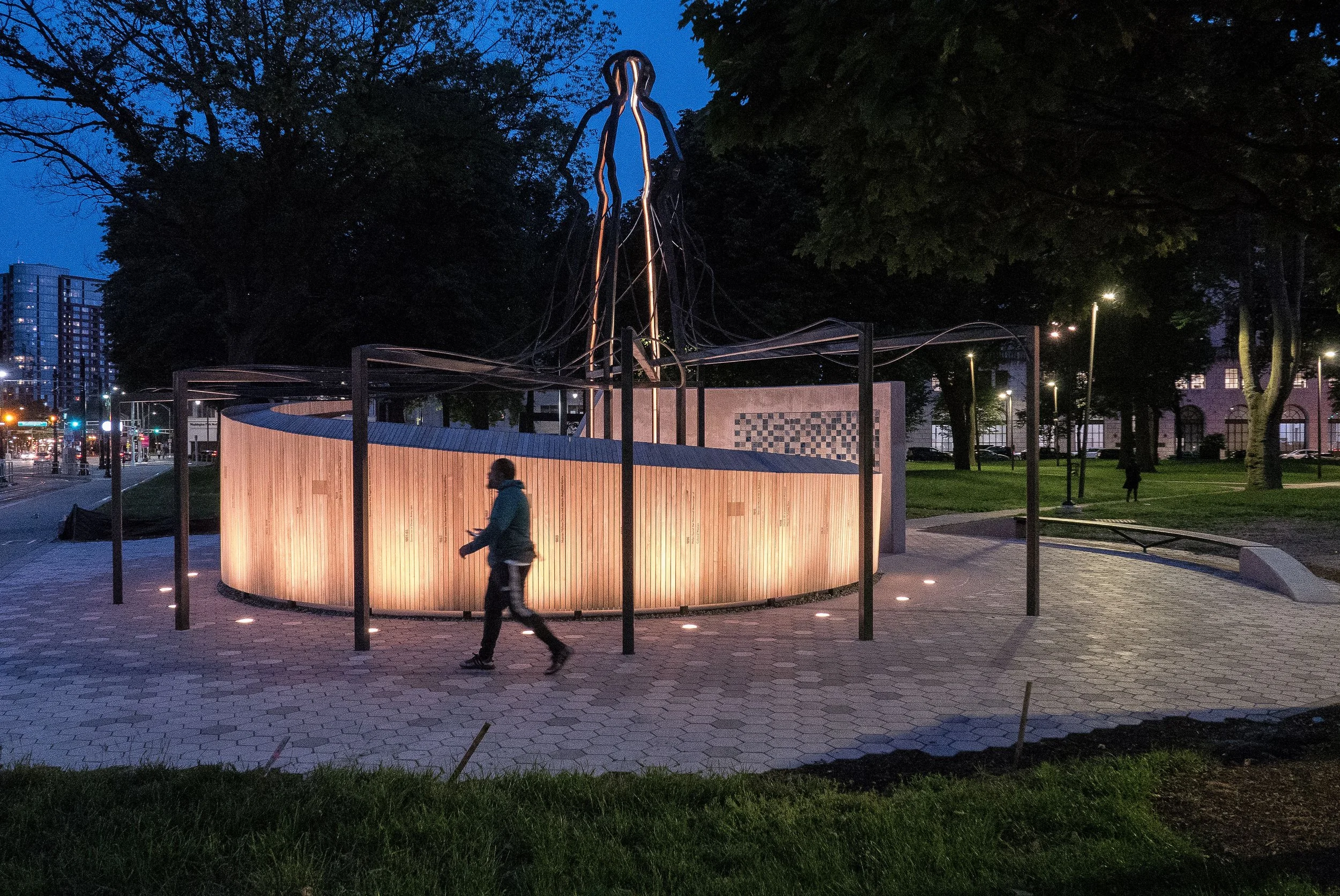 Shadow of a Face - Harriet Tubman Monument 