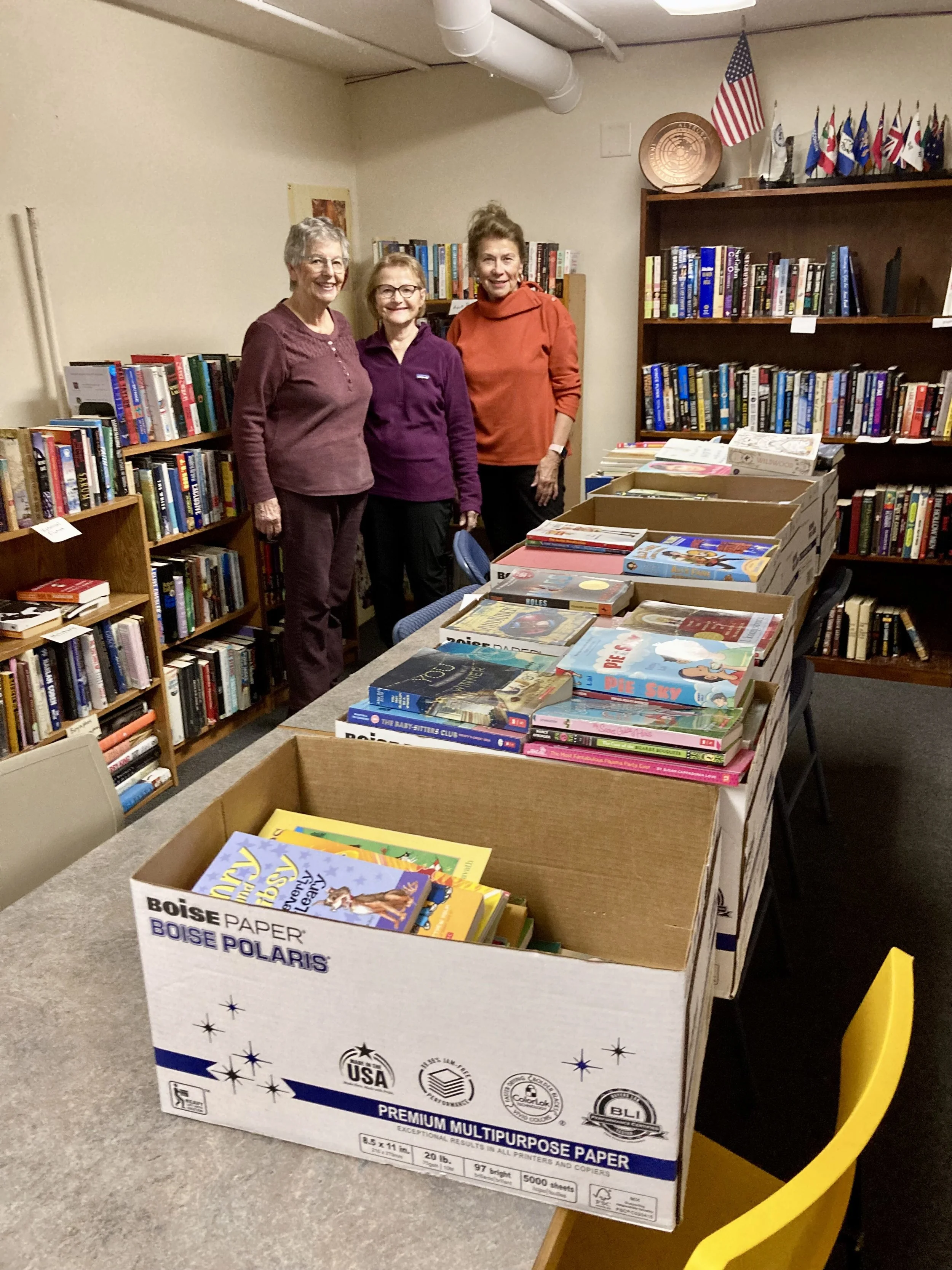 2025 Sorting Books from NDA ASTRA Book/Bake Sale