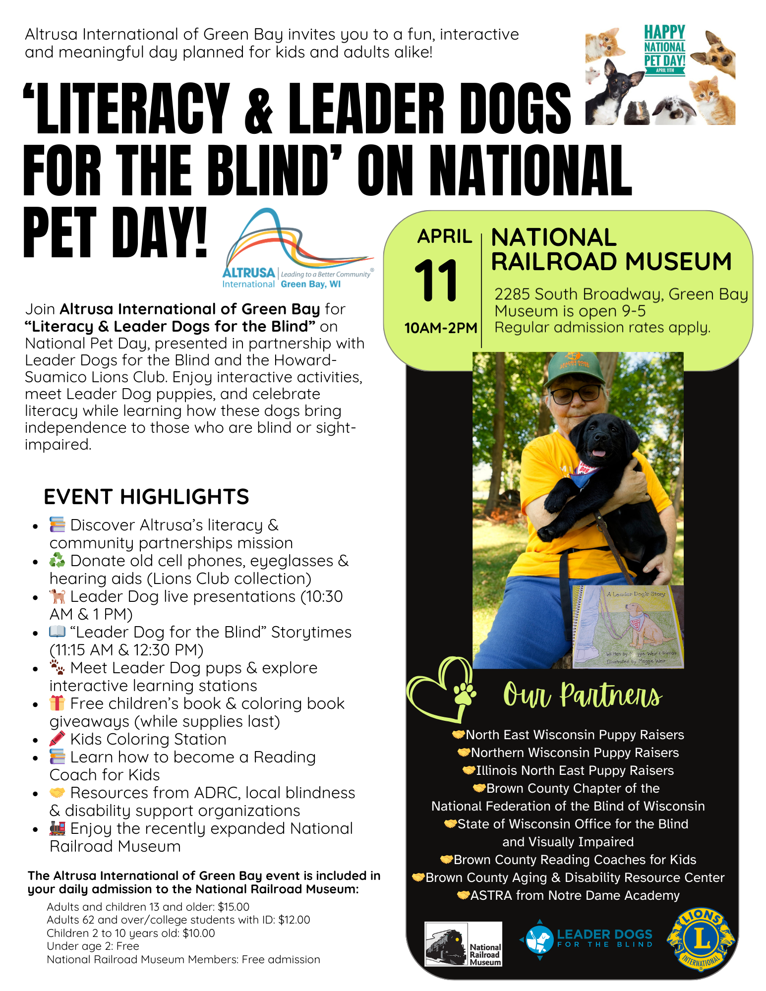 Literacy & Leader Dogs for the Blind