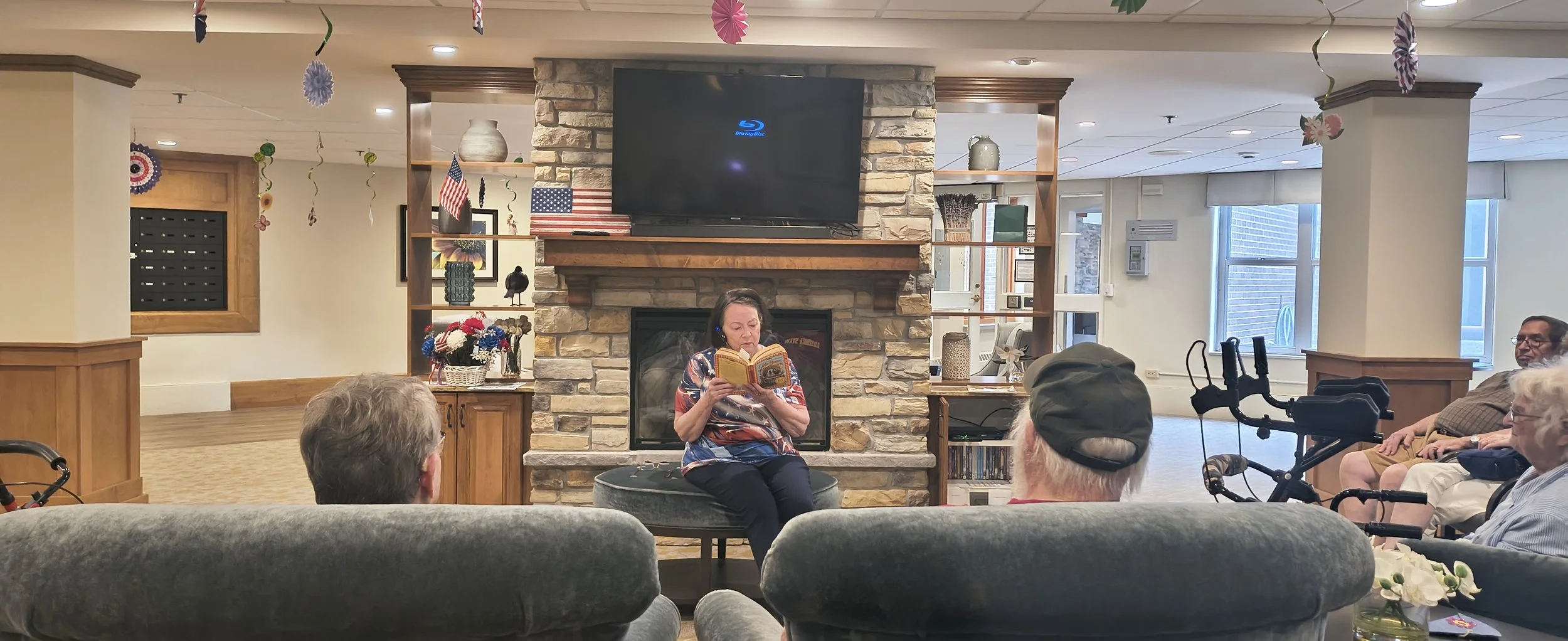 2026 McCormick Home Literacy Visit reading Little House on the Prairie