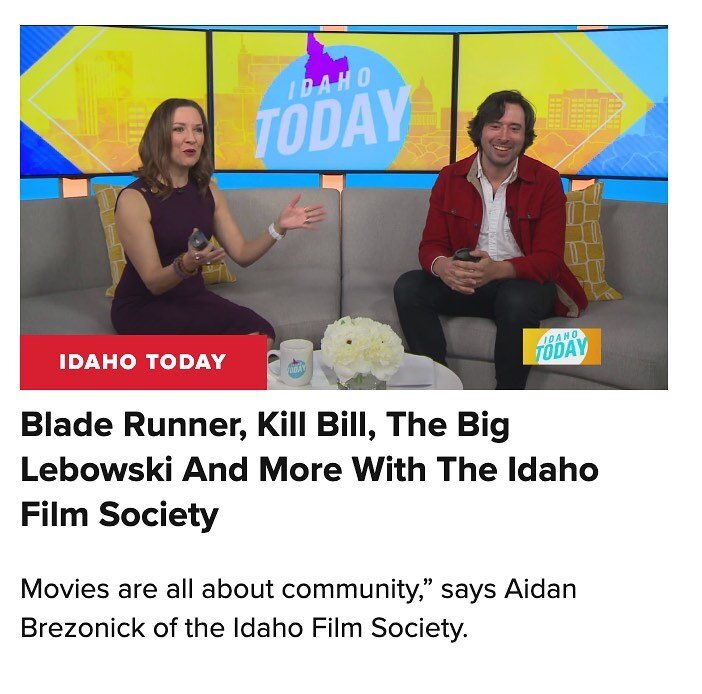 Thanks for having IFS on @idahotoday7 talking over our 2024 film slate and partnership with @boiseegyptian ! Lots of awesome screenings/events in the works, all to support Idaho&rsquo;s growing film community.