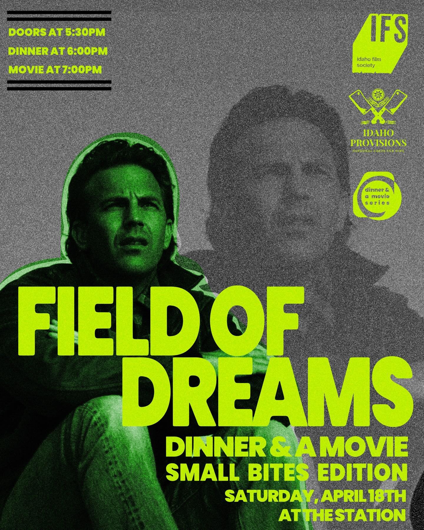 Field of Dreams: Small Bites Edition $45
Step up to the plate for a nostalgic ballpark feast&mdash;elevated just enough to make it a night at the movies. Think summer evenings, stadium lights, and the crack of the bat&hellip; all packed into one perf