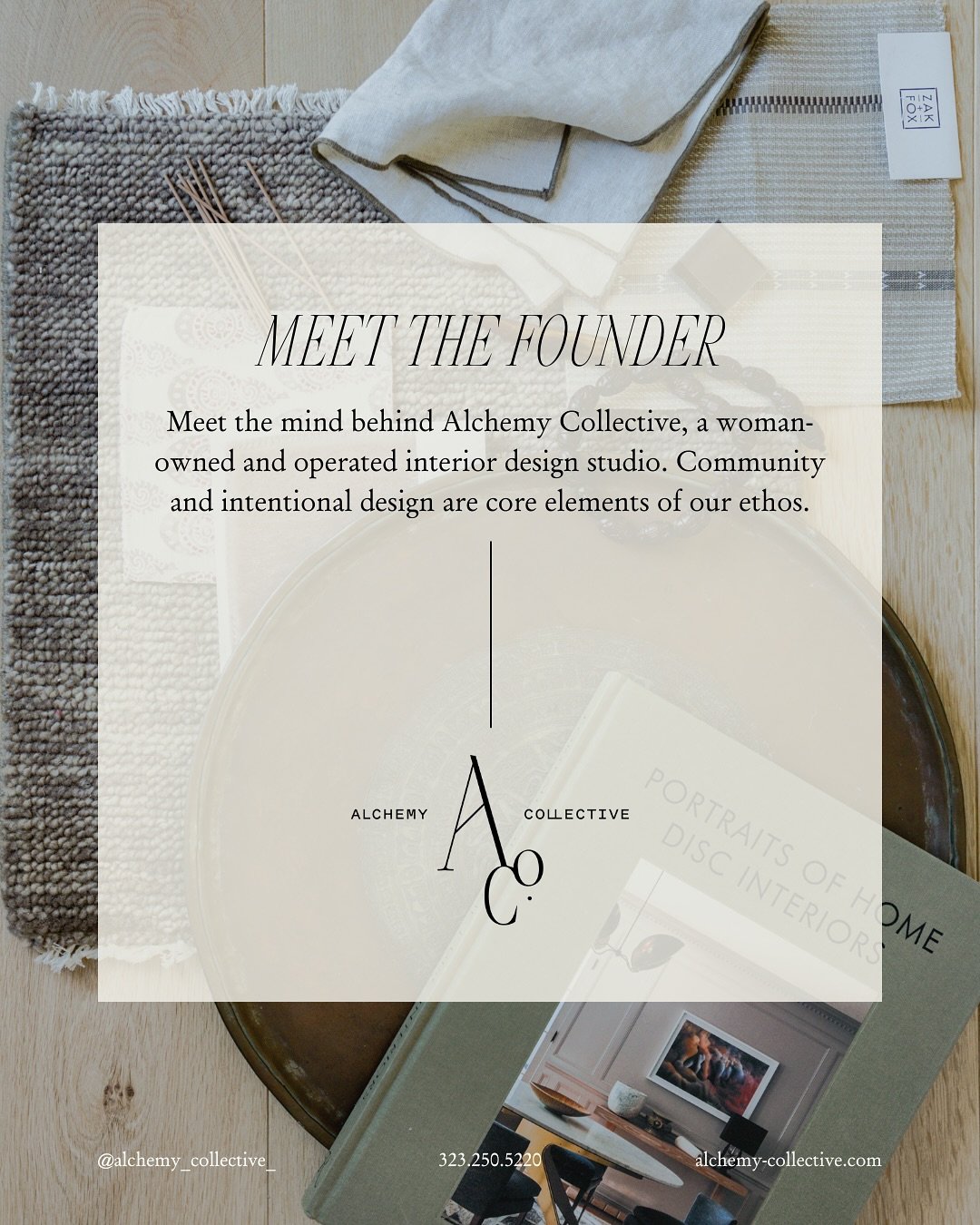 Meet Lauren, the founder and principal director behind Alchemy Collective, a woman-owned and operated interior design studio. Community and intentional design are core elements of our ethos.

We&rsquo;re here to help you curate a space that is person