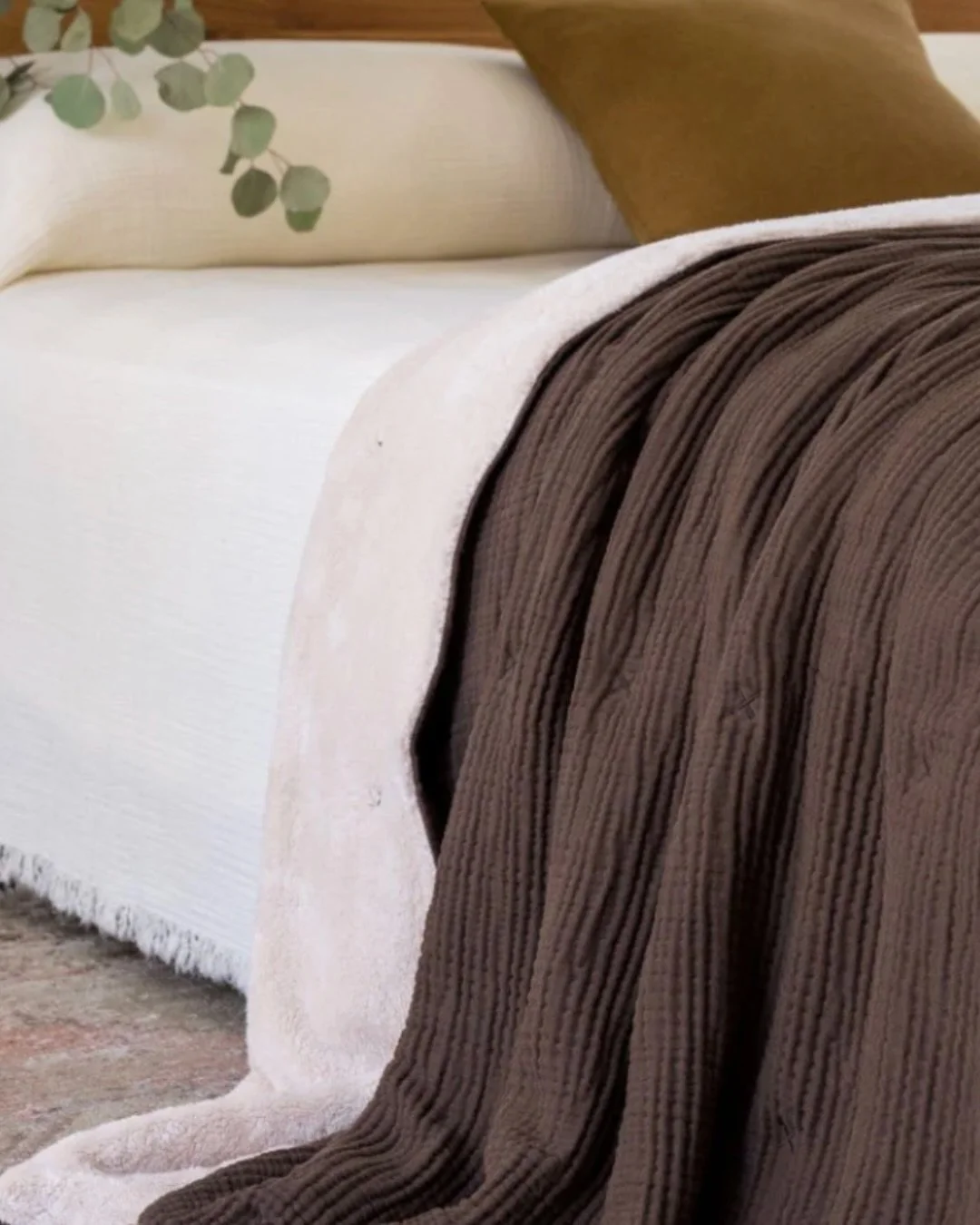 Snuggle into the quiet with your favorite book and the softest sherpa wrapped close. The light drifts in slowly, coffee cools on the table, pages turn without urgency. 

These are the moments that don&rsquo;t ask for anything&mdash;slow mornings that