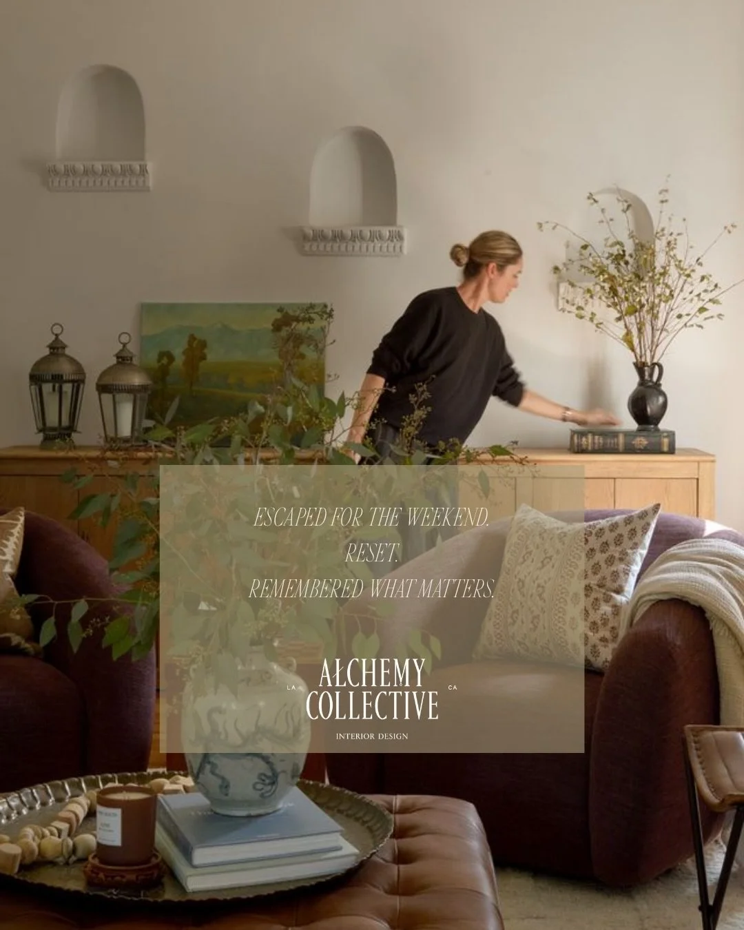 A weekend away has a way of reminding you what matters.
The quiet.
The clarity.
The feeling of returning to yourself.

That&rsquo;s the heart of our work.
Design that celebrates who you are,
honors where you&rsquo;ve come from,
and holds space for wh