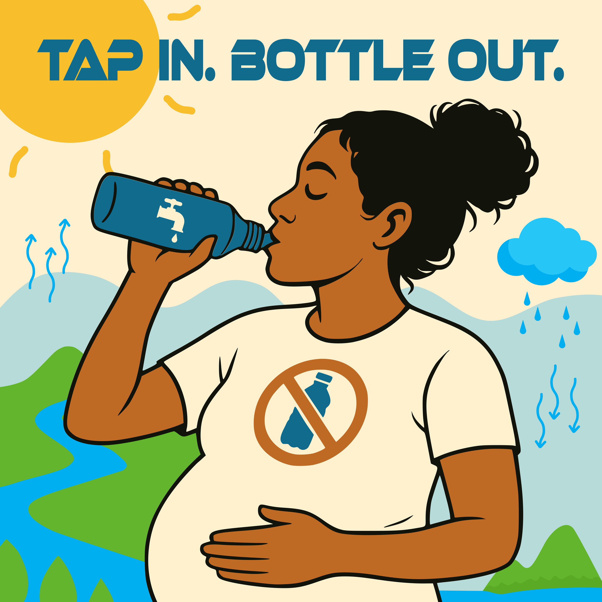 Sip Happens: The First Rule of Water Club: Sip! Don’t Chug!