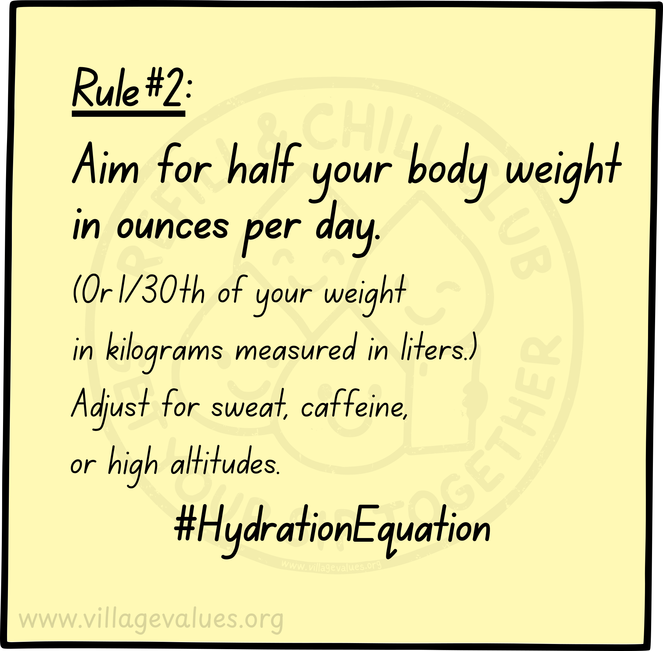 RCC Rule 2 - Aim for Half Body Weight Sticky Note.png