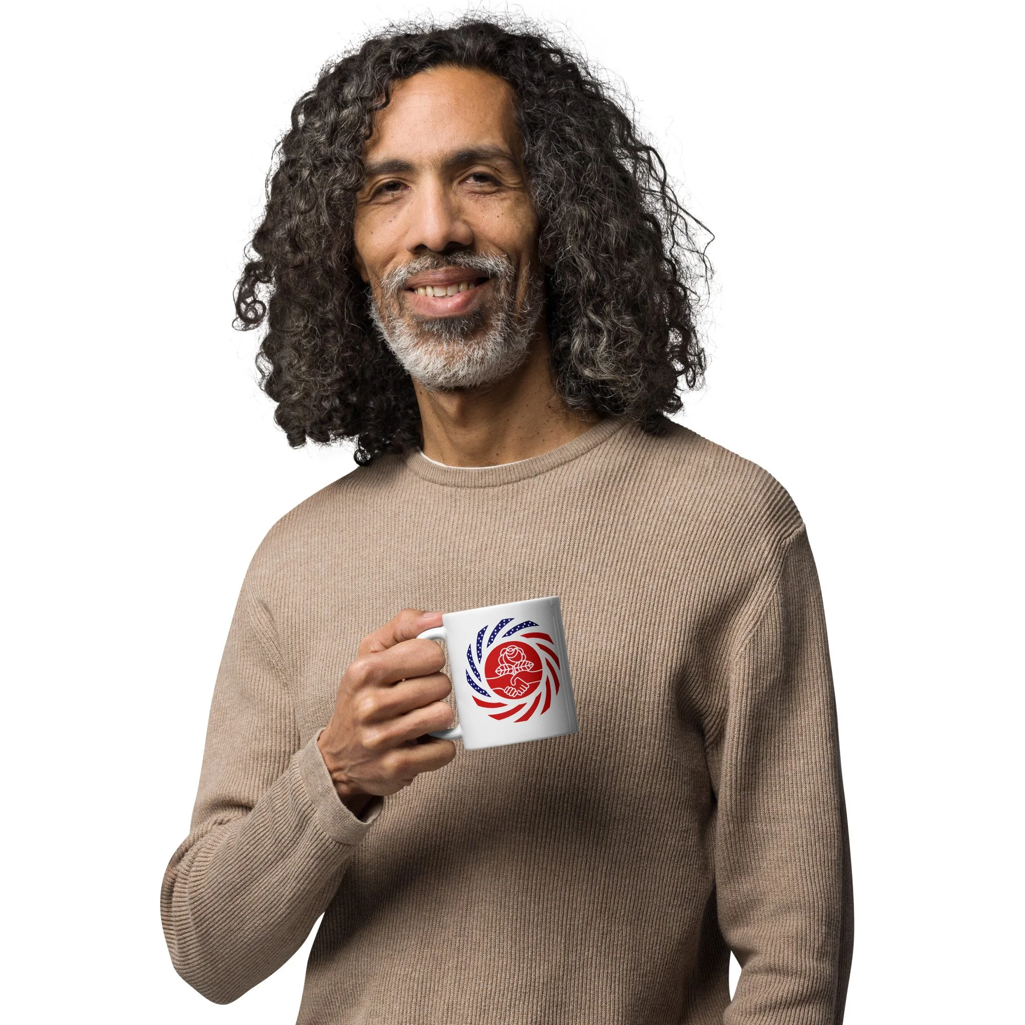 Democratic Socialist Murican | Multinational Patriot | White Glossy Mug