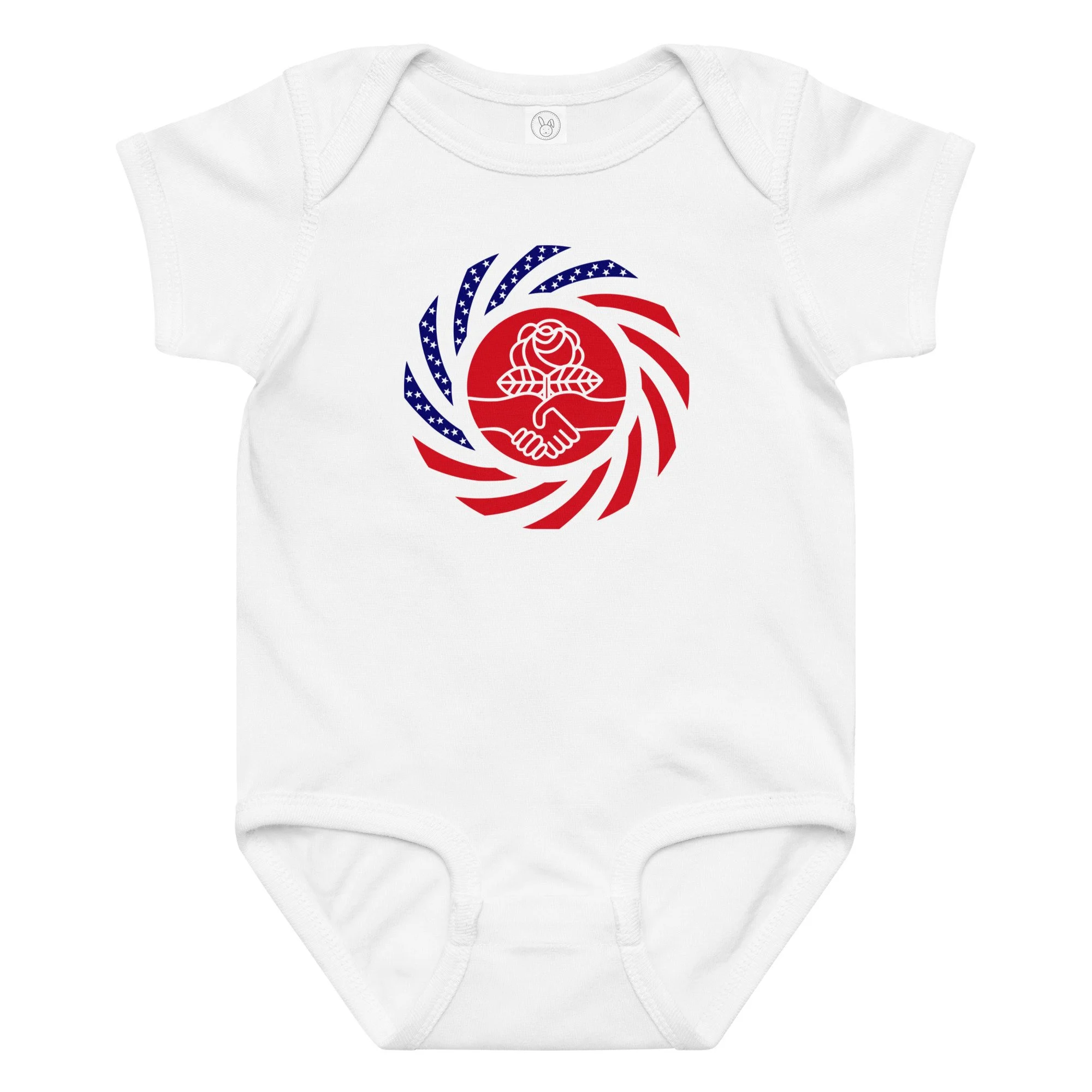 Democratic Socialist Murican | Multinational Patriot | Baby Jersey Bodysuit