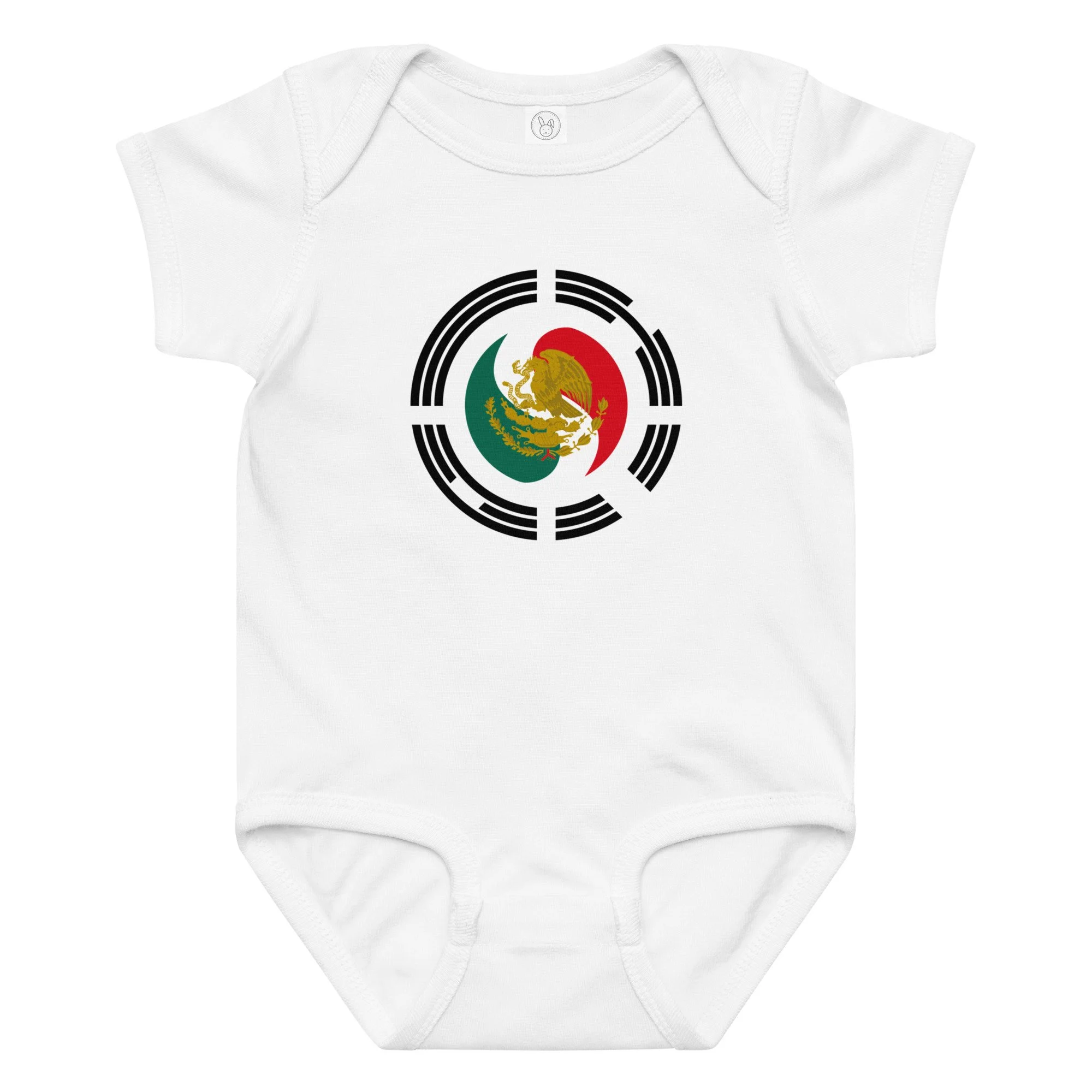 Korean Mexican | Multinational Patriot | Baby Jersey Bodysuit