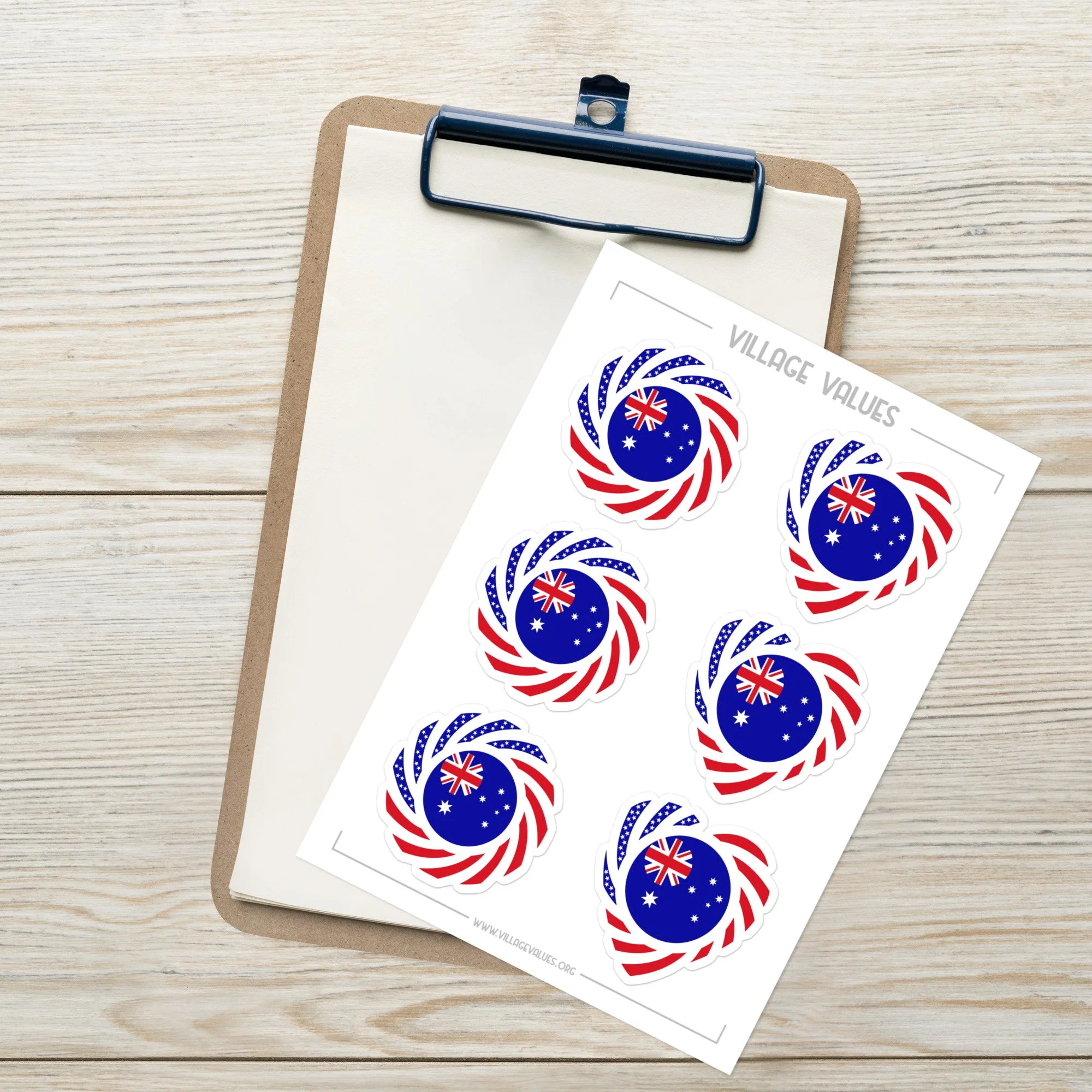 Australian American | Multinational Patriot | Sticker Sheet
