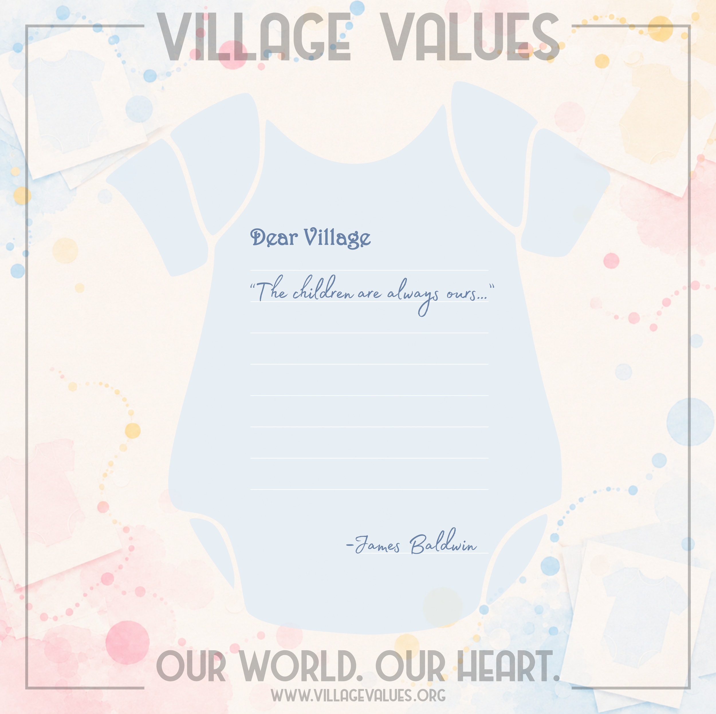 Dear Village: Letters for the Babies Who Belong to All of Us