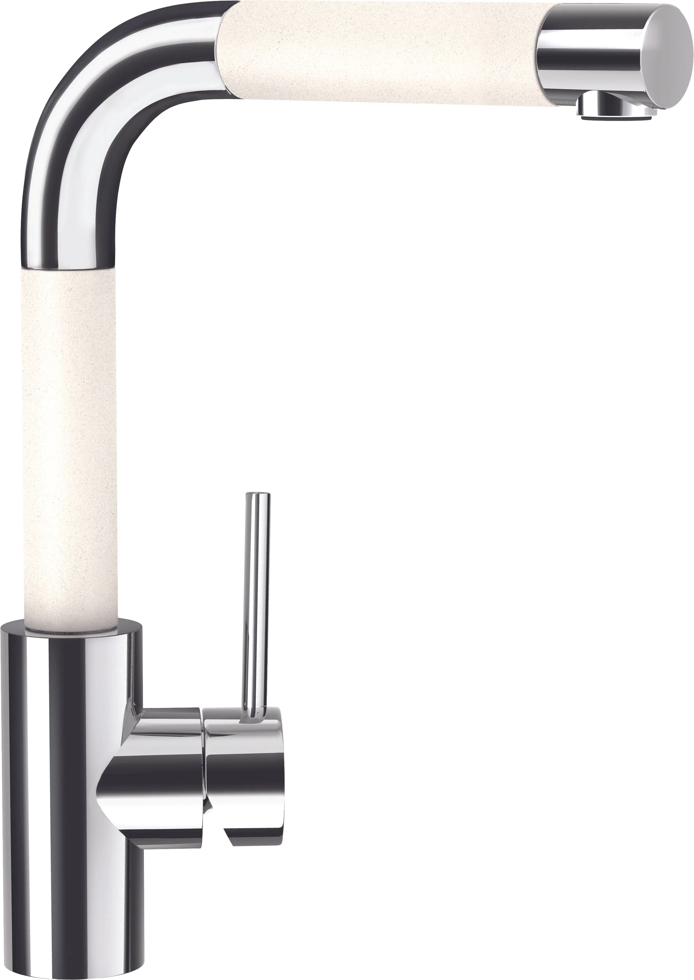 SCHOCK brand ALPINE PIKE SINK MIXER, WHite and Chrome RRP $1199 Made in germany