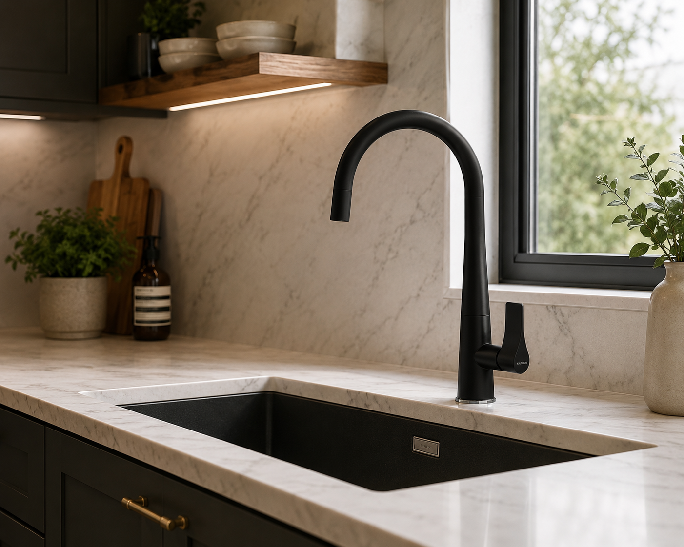 SCHOCK brand MASON Swivel Tap, Black RRP $1199 (Made in Germany)