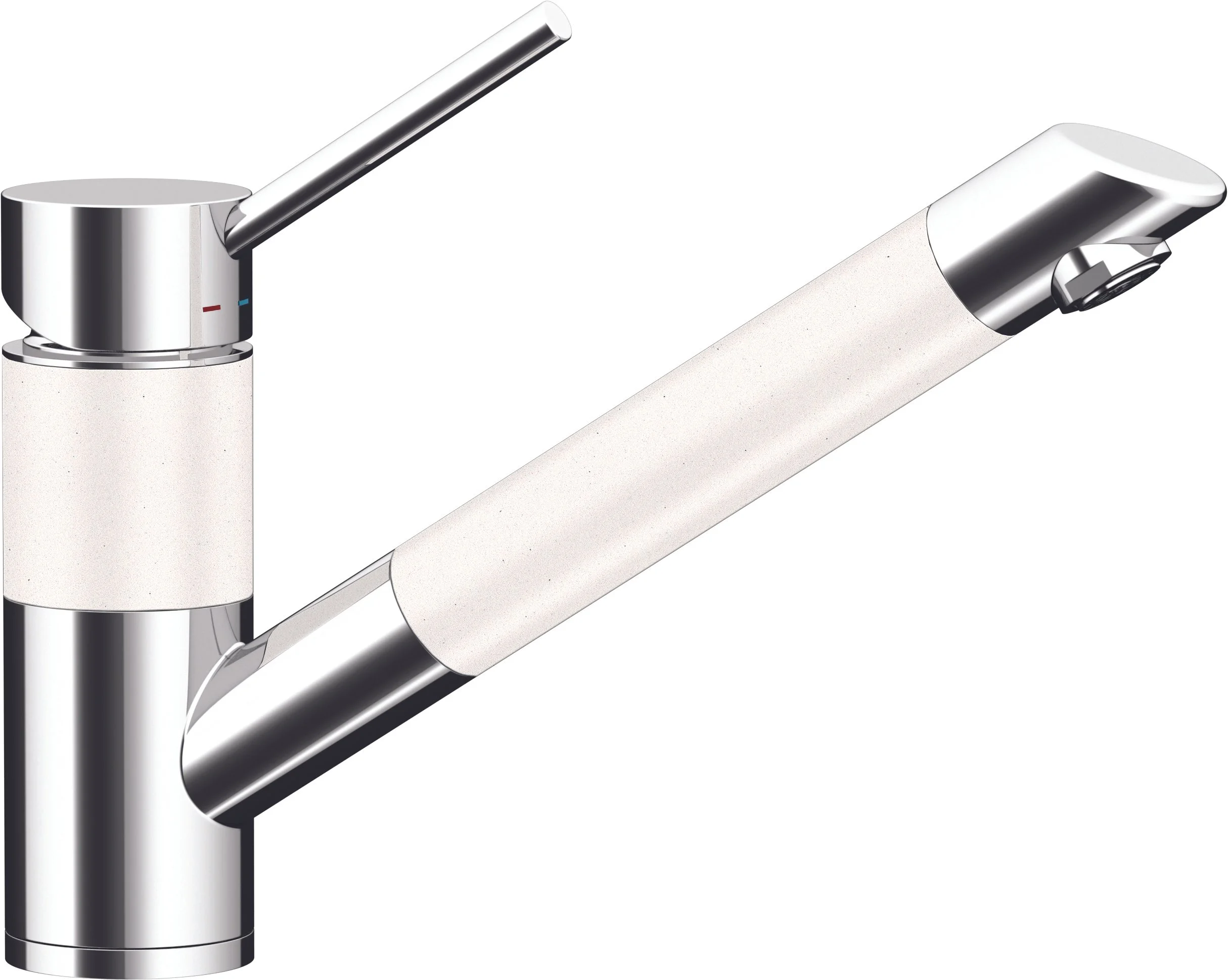 SCHOCK brand ORBIT SINK MIXER, WHite and Chrome RRP $1199 (Made in germany)