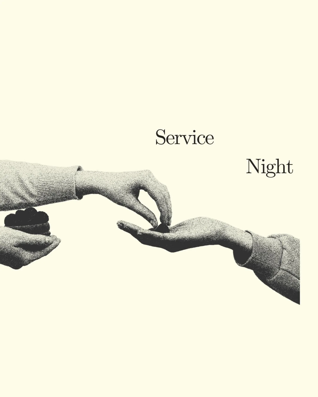 See you tomorrow night for our service night 🙌