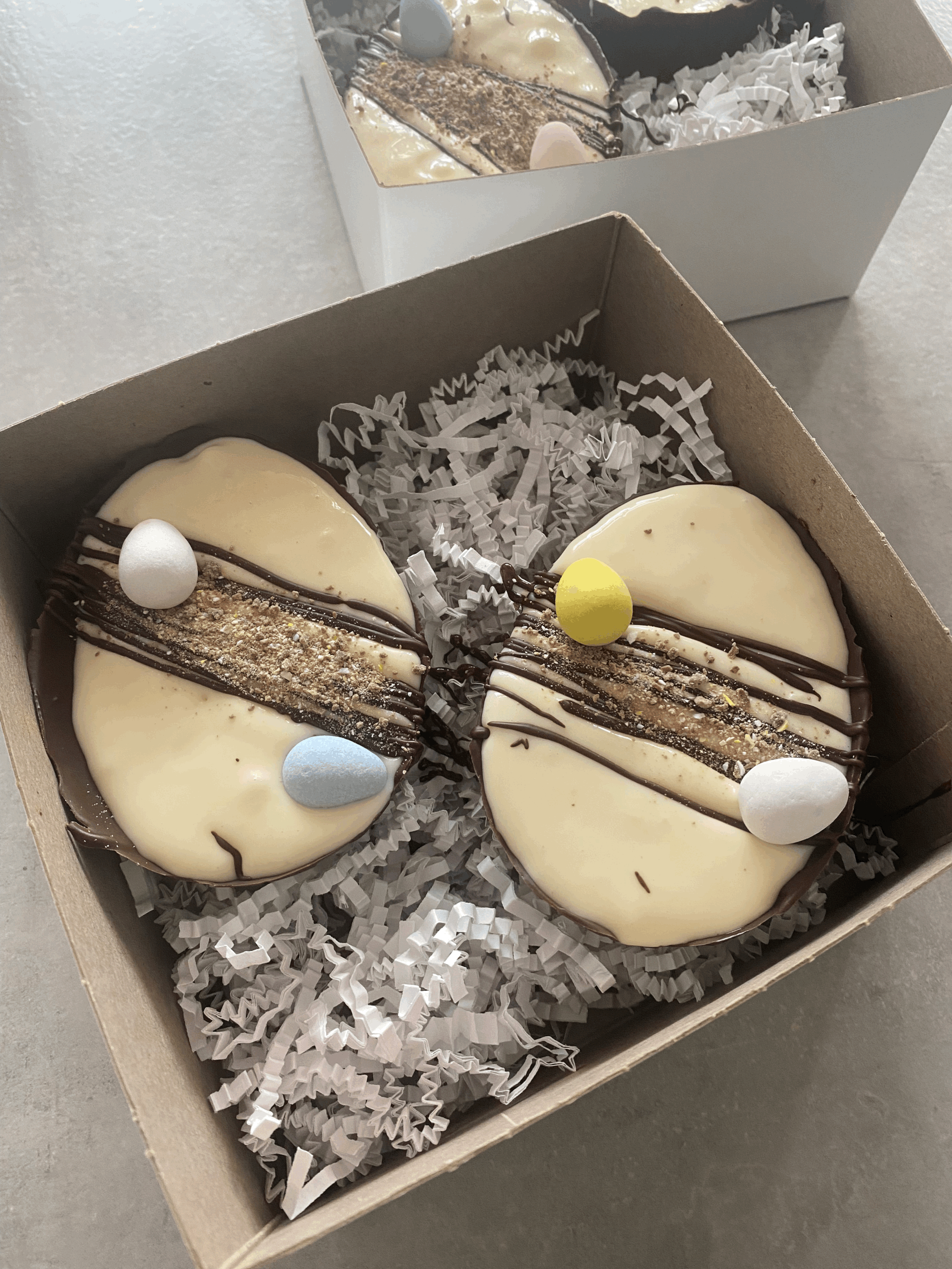 Cheesecake Easter eggs