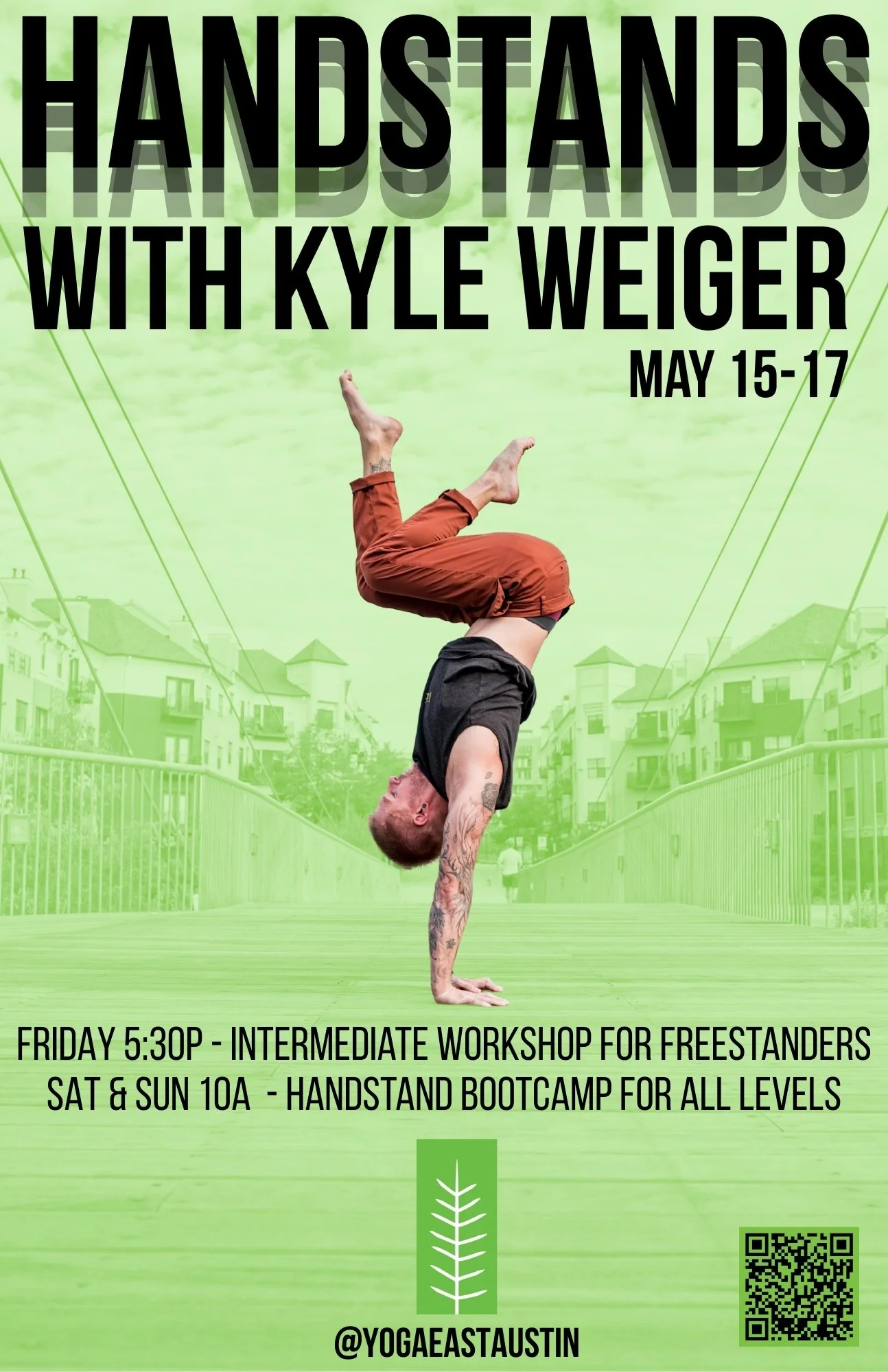 Handstand Workshop with Kyle Weiger — Yoga East Austin