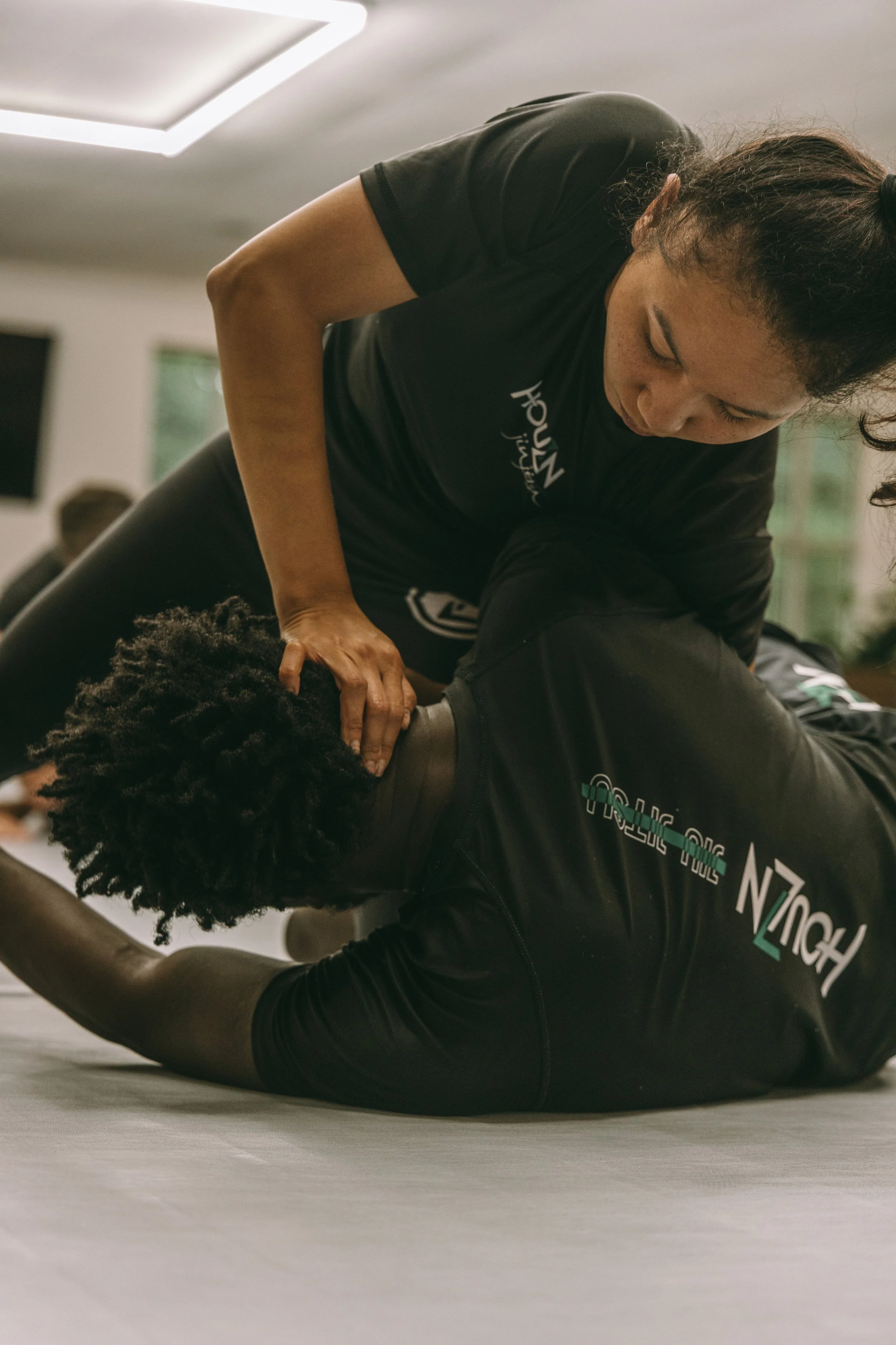 Women practicing self-defense drills in Mount Pleasant, SC