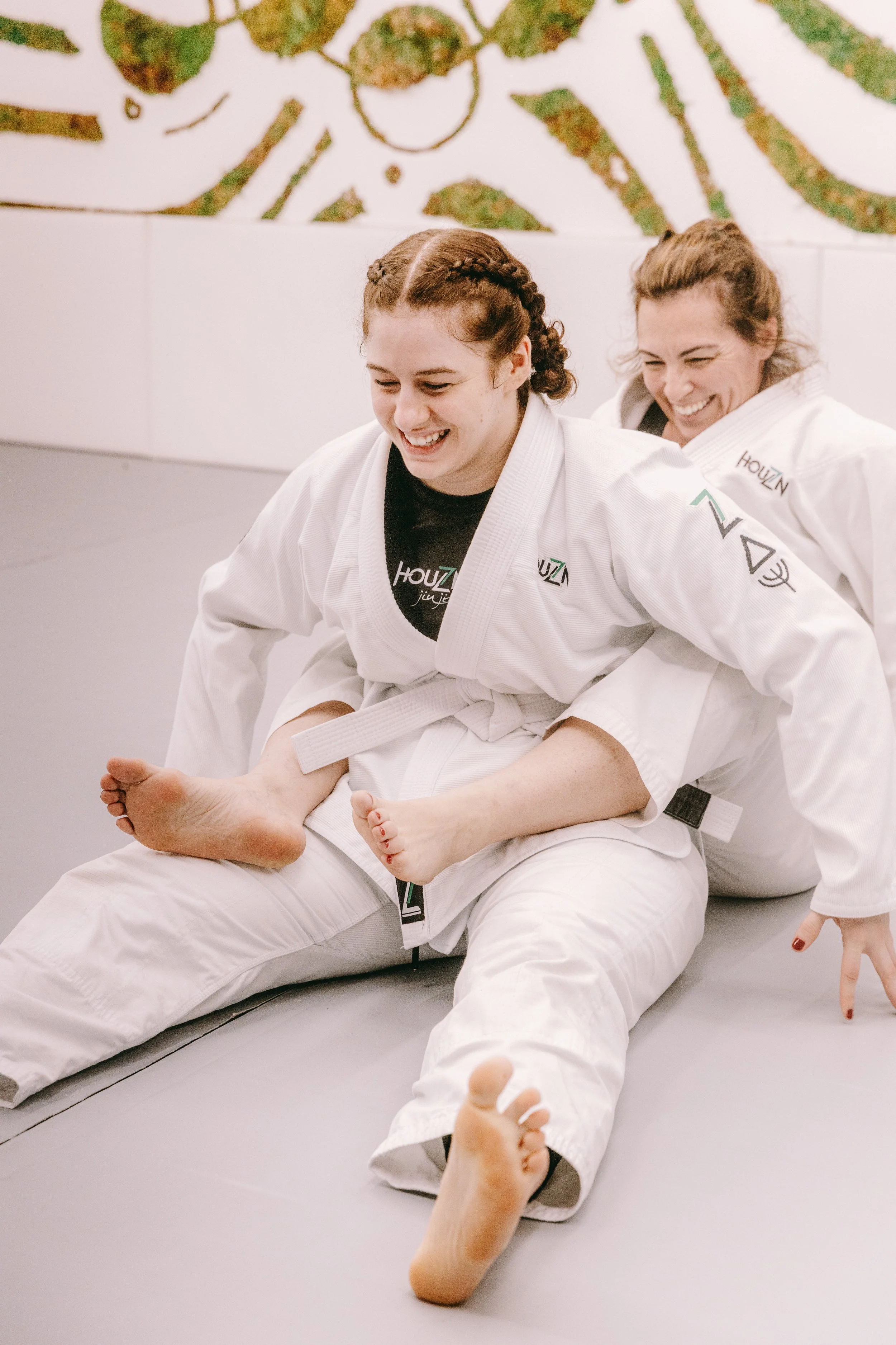 Natasha training Brazilian Jiu Jitsu at Houzn Jiu Jitsu Academy in Mount Pleasant, SC