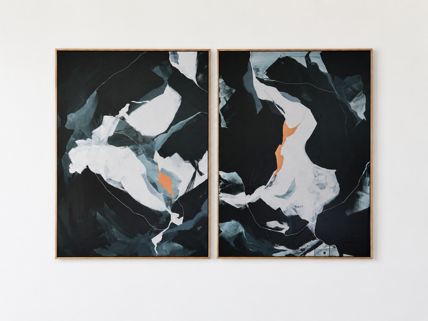 The Colors of Becoming  (Diptych) 49 × 74"