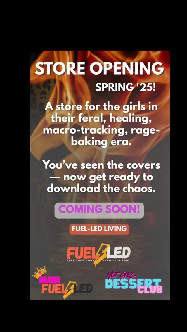 You’ve seen the covers.
Now get ready to download the chaos.
π₯ Macro-aligned recipes
π Hot girl recovery rituals
π₯΅ Meltdown-friendly fuel
Launching Spring ‘25.
π For the girls in their feral, healing, rage-baking era.
#Fuelled is co