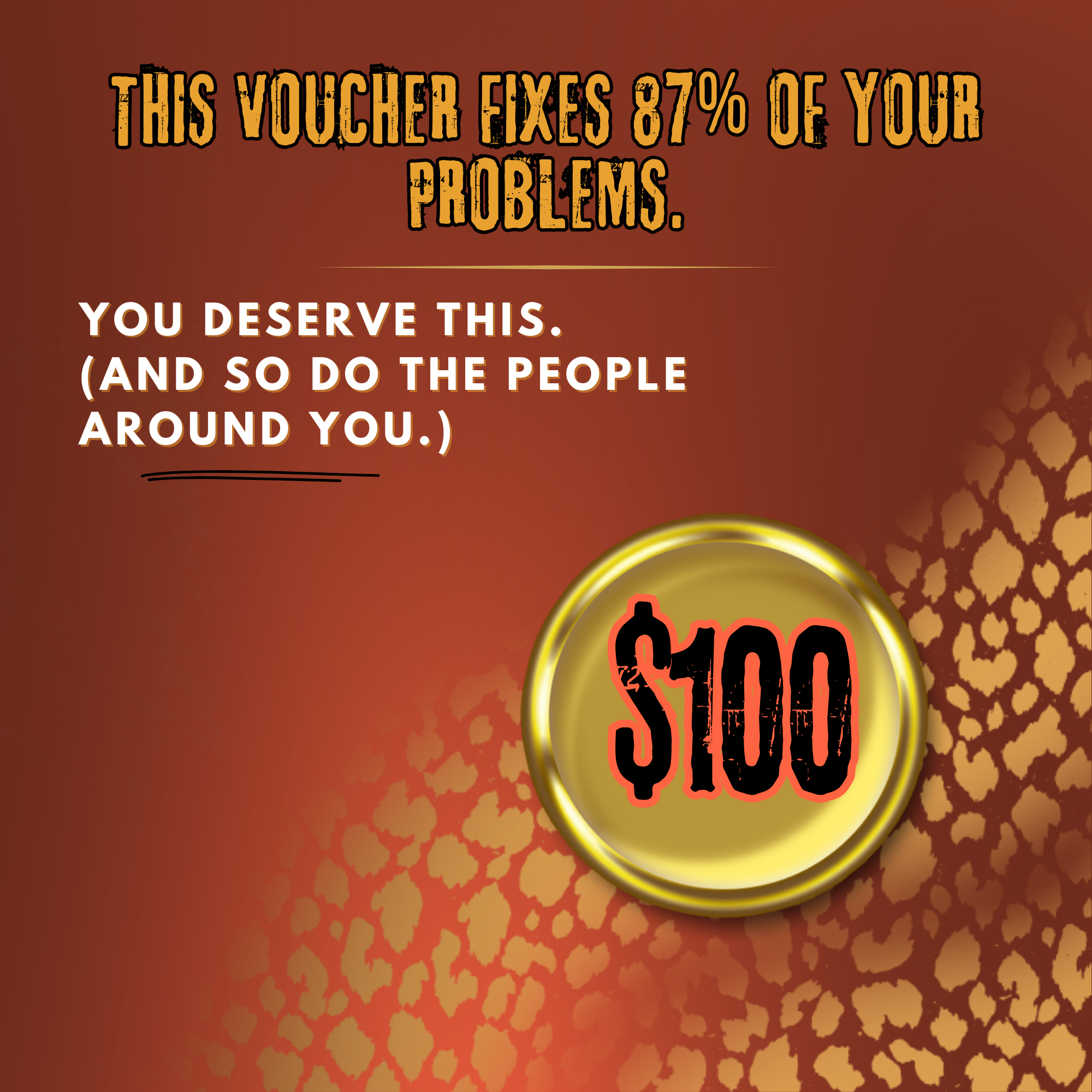 This Voucher Fixes 87% of Your Problems — $100 Wellness Voucher