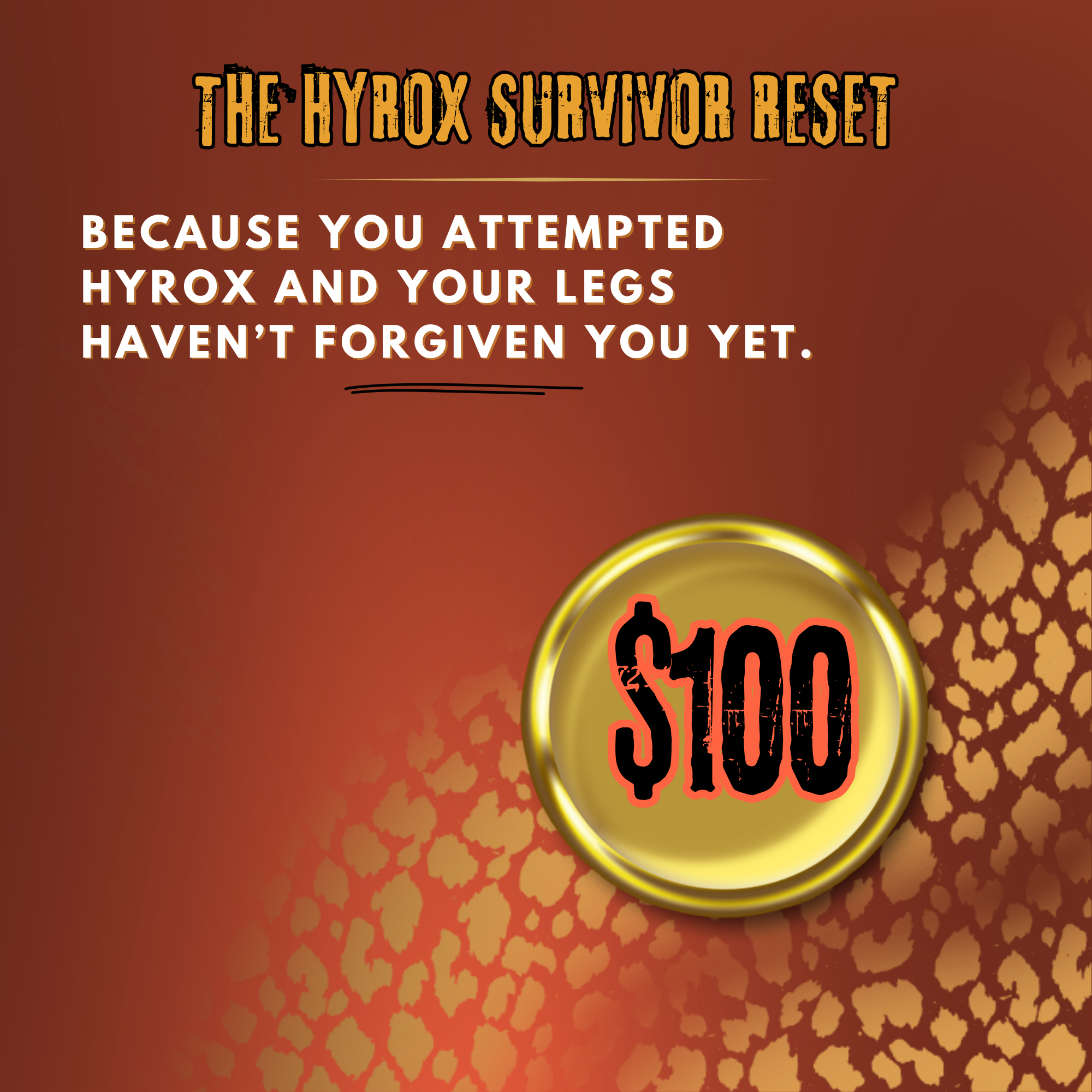 The Hyrox Survivor Reset — $100 Recovery Voucher