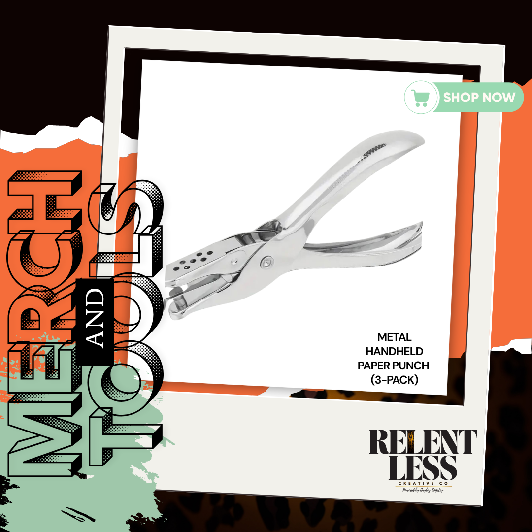 Metal Handheld Paper Punch (3-pack)