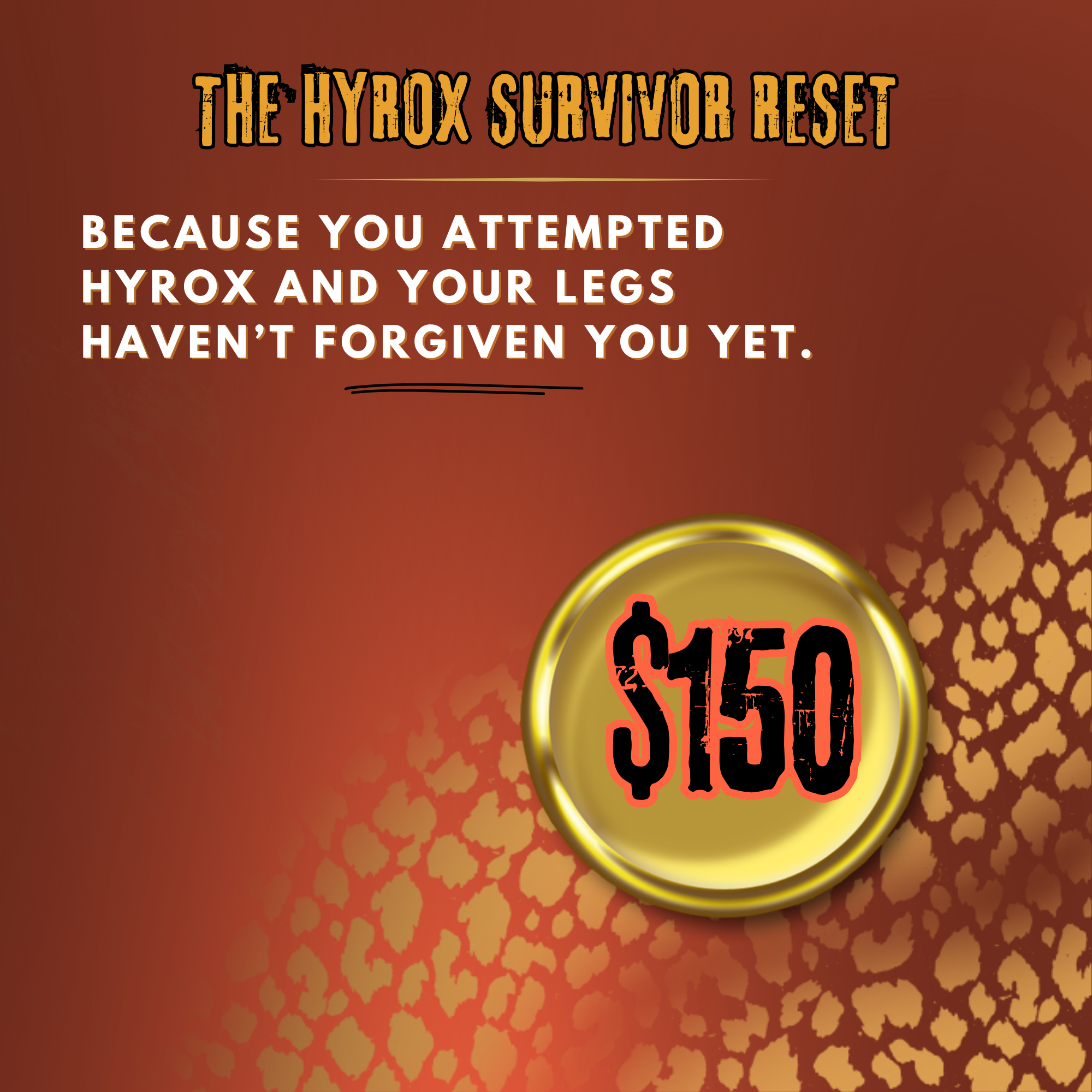 The Hyrox Survivor Reset — $150 Recovery Voucher