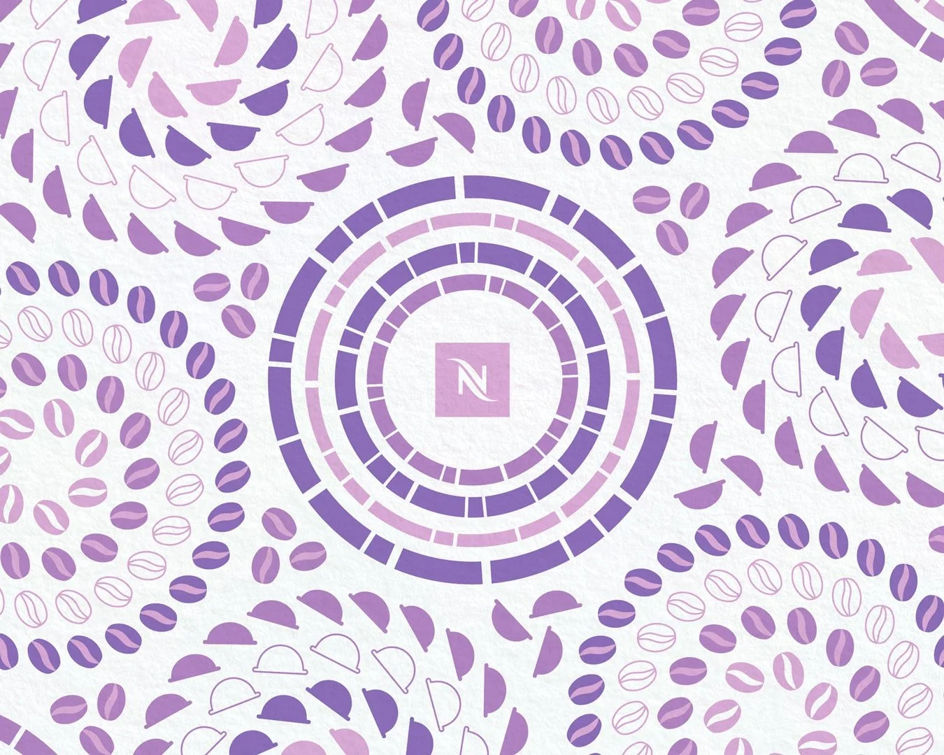 Pattern design: Nespresso Vertuo capsule barcode | Assets for coffee capsule packages | Medium: Vector art