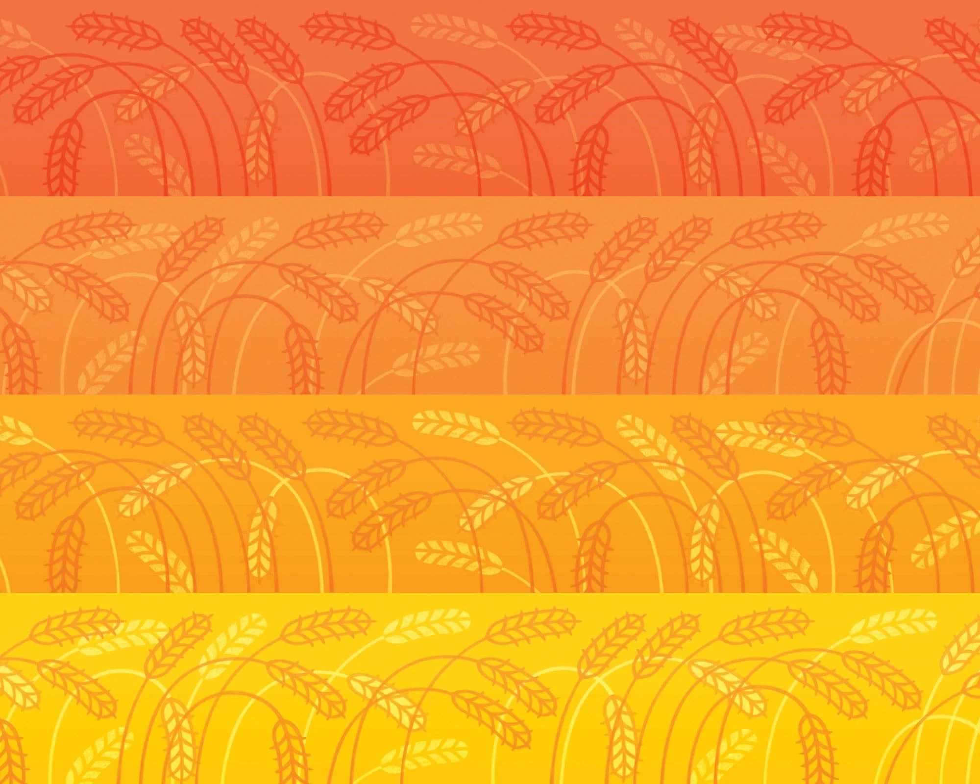 Textile design: Prehistoric field of wheat | A stone-age-themed collection for a fashion brand | Hand-drawn