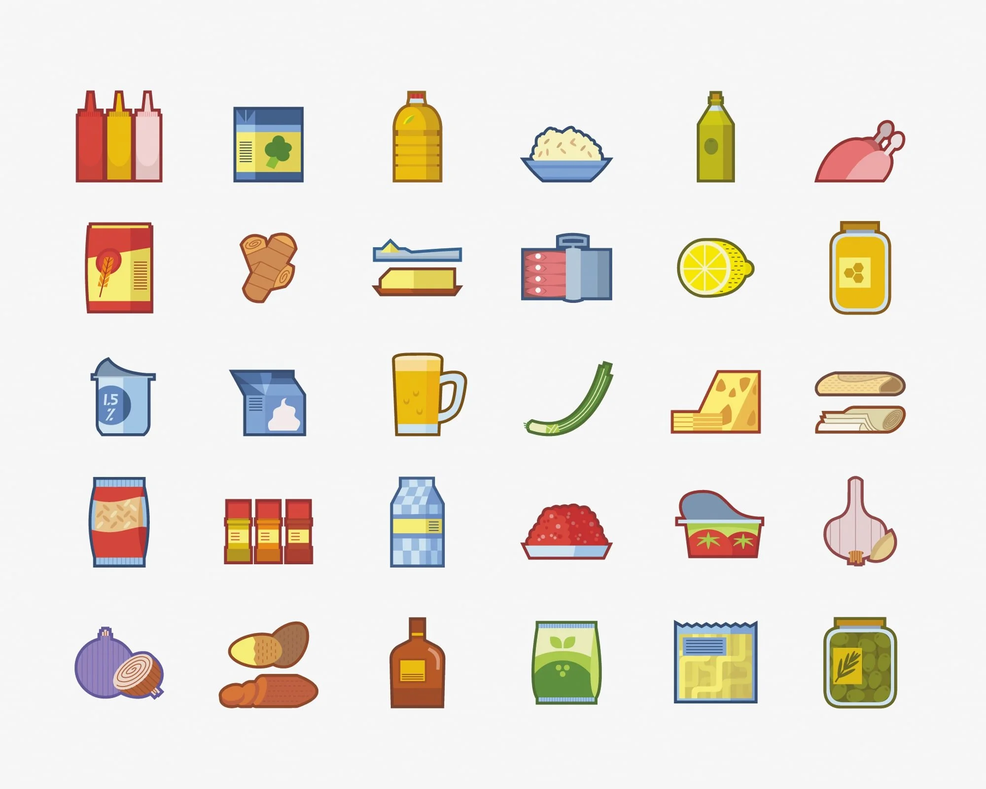 Icon design: Culinary Ingredients | Daily lifestyle magazine, print | Vector art