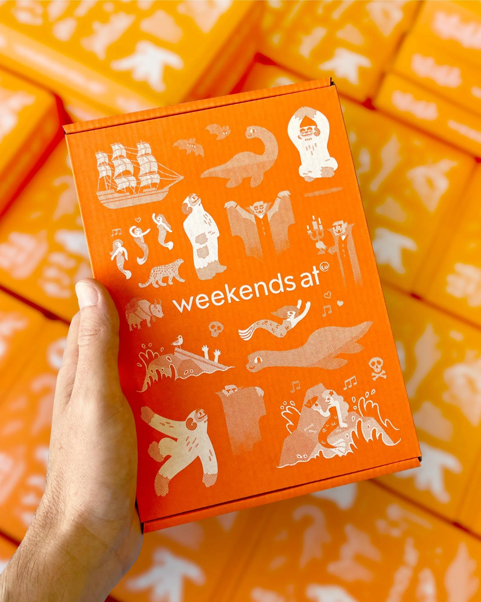 Branded Packaging: Monstrous Myths collection | Wearables packing box | Flexographic printing