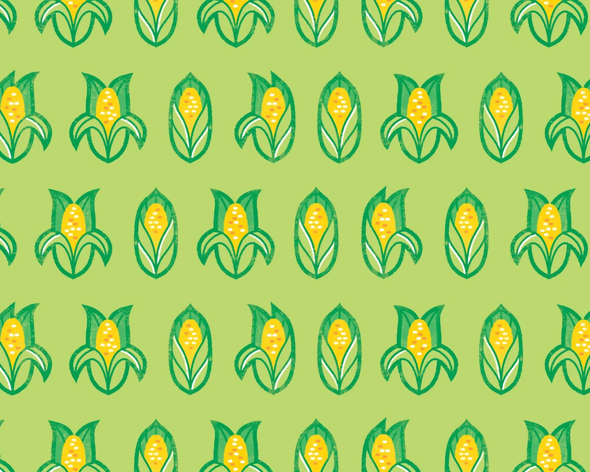 Textile design: Neolithic corn | A stone-age-themed collection for a fashion brand | Vector/hand-drawn mix