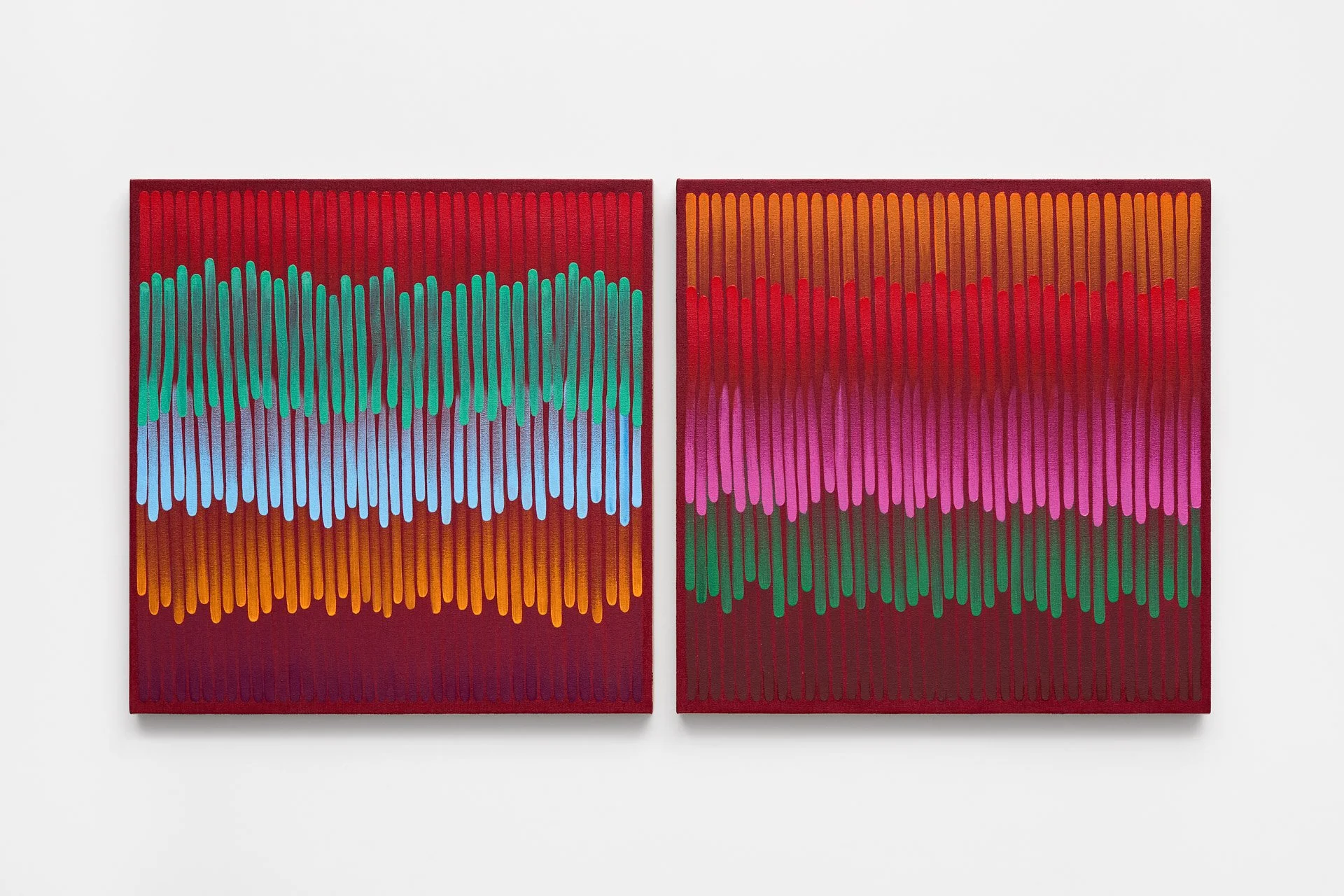 s.t, 2025 | Óleo sobre linho | 60 x 60 cm (cada)