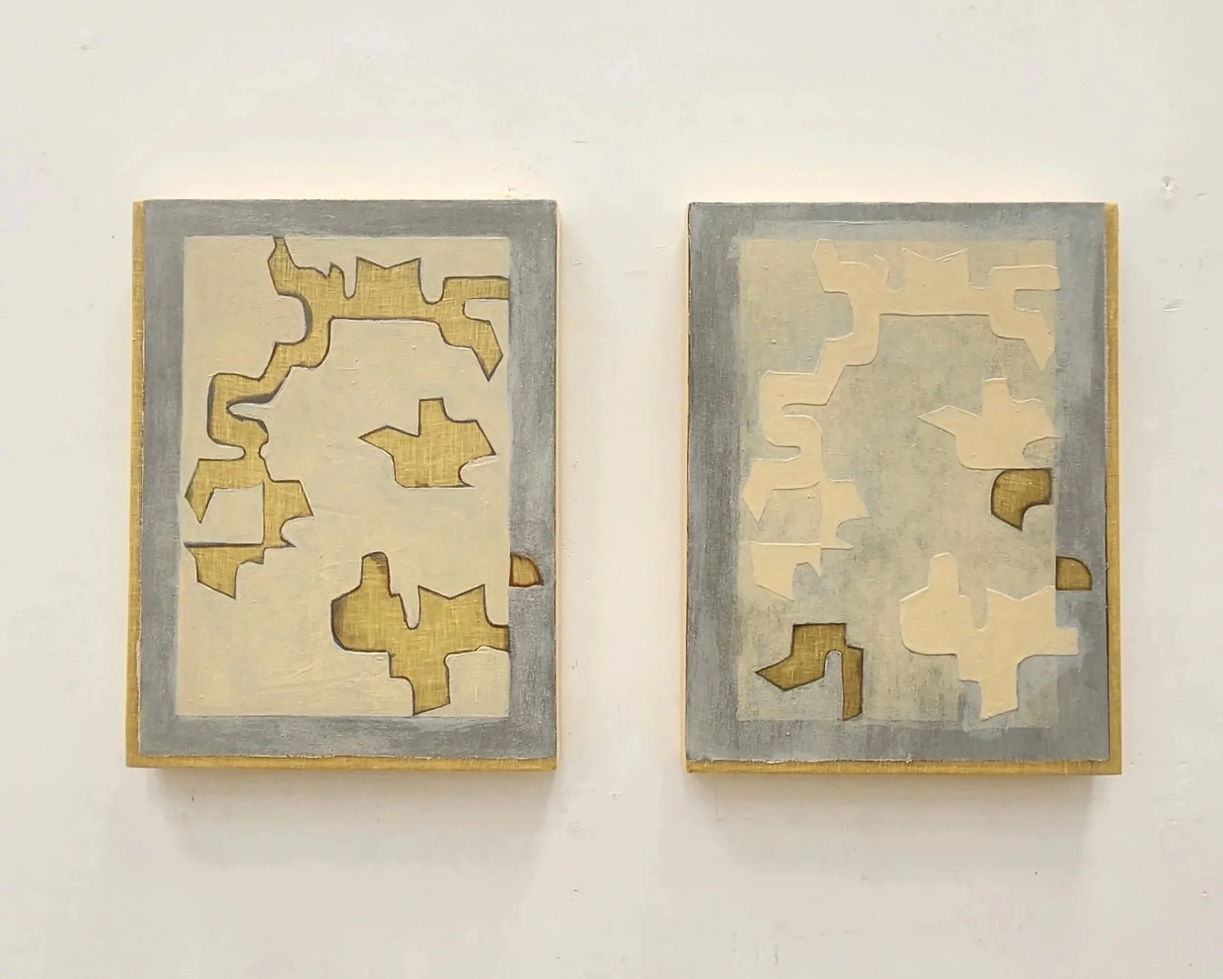 s.t, 2023 | Óleo e gesso sobre linho | 40 x 65 cm