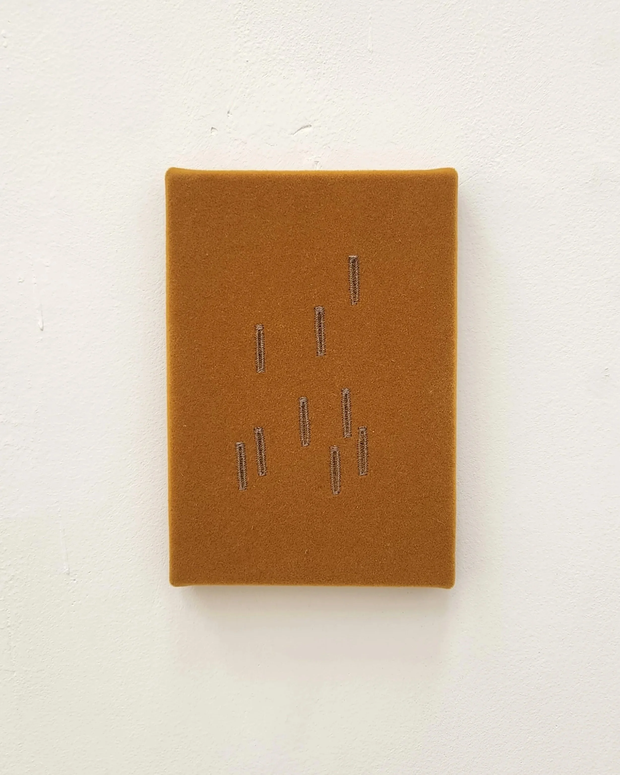 Eriçado, 2024 | Bordado sobre veludo | 16 x 11 cm