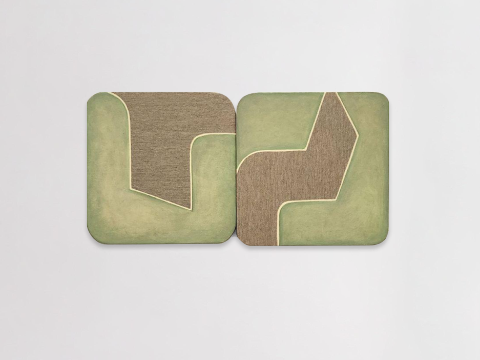 s.t, 2024 | Óleo sobre linho | 35 x 35 cm (cada)